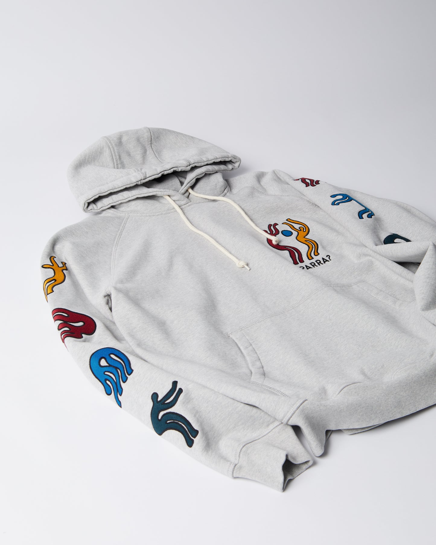 By Parra La Chambre Nuit Hooded Sweater Heather Grey