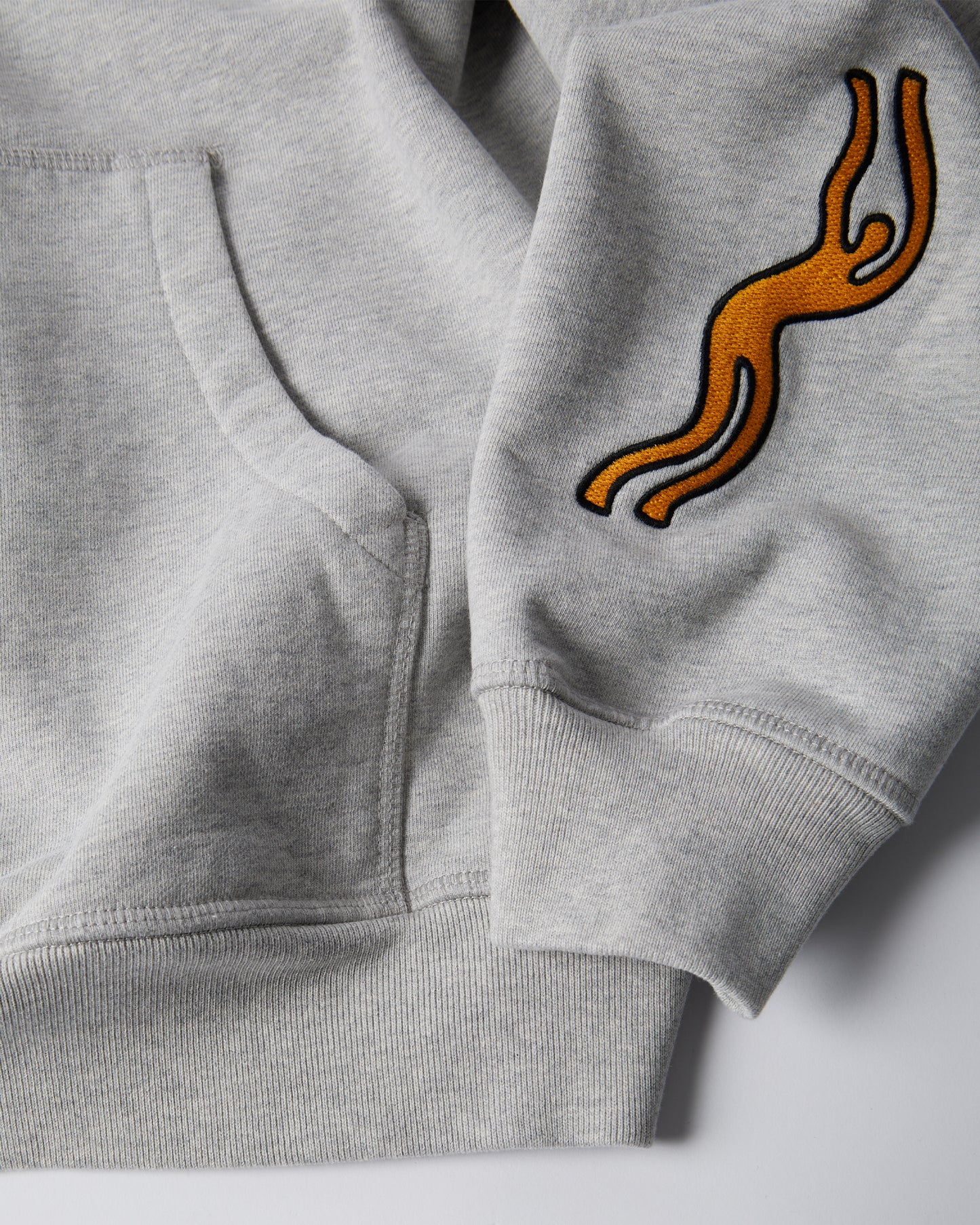 By Parra La Chambre Nuit Hooded Sweater Heather Grey