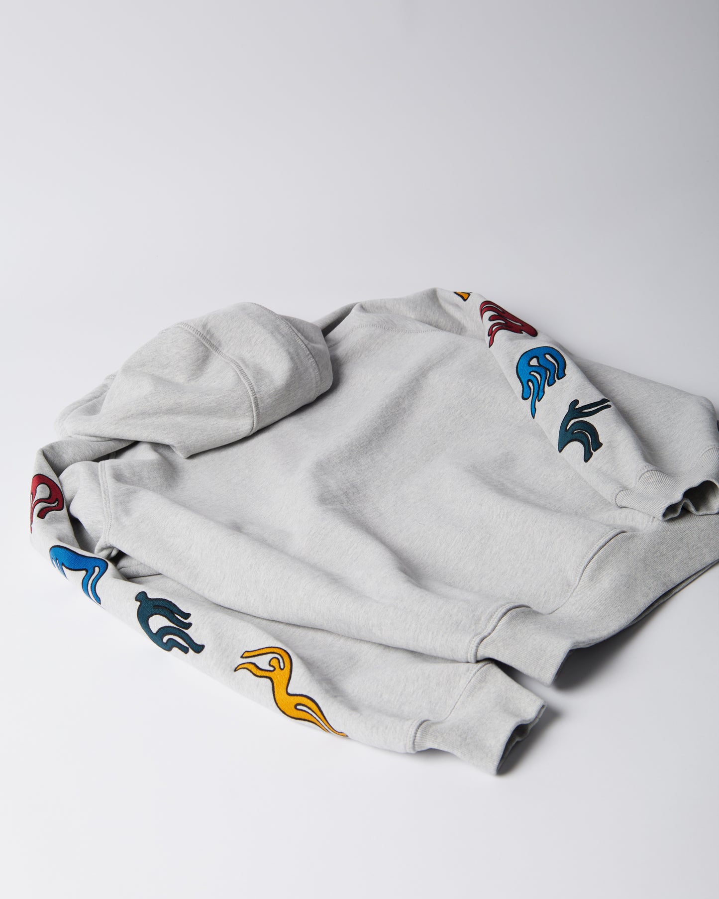 By Parra La Chambre Nuit Hooded Sweater Heather Grey