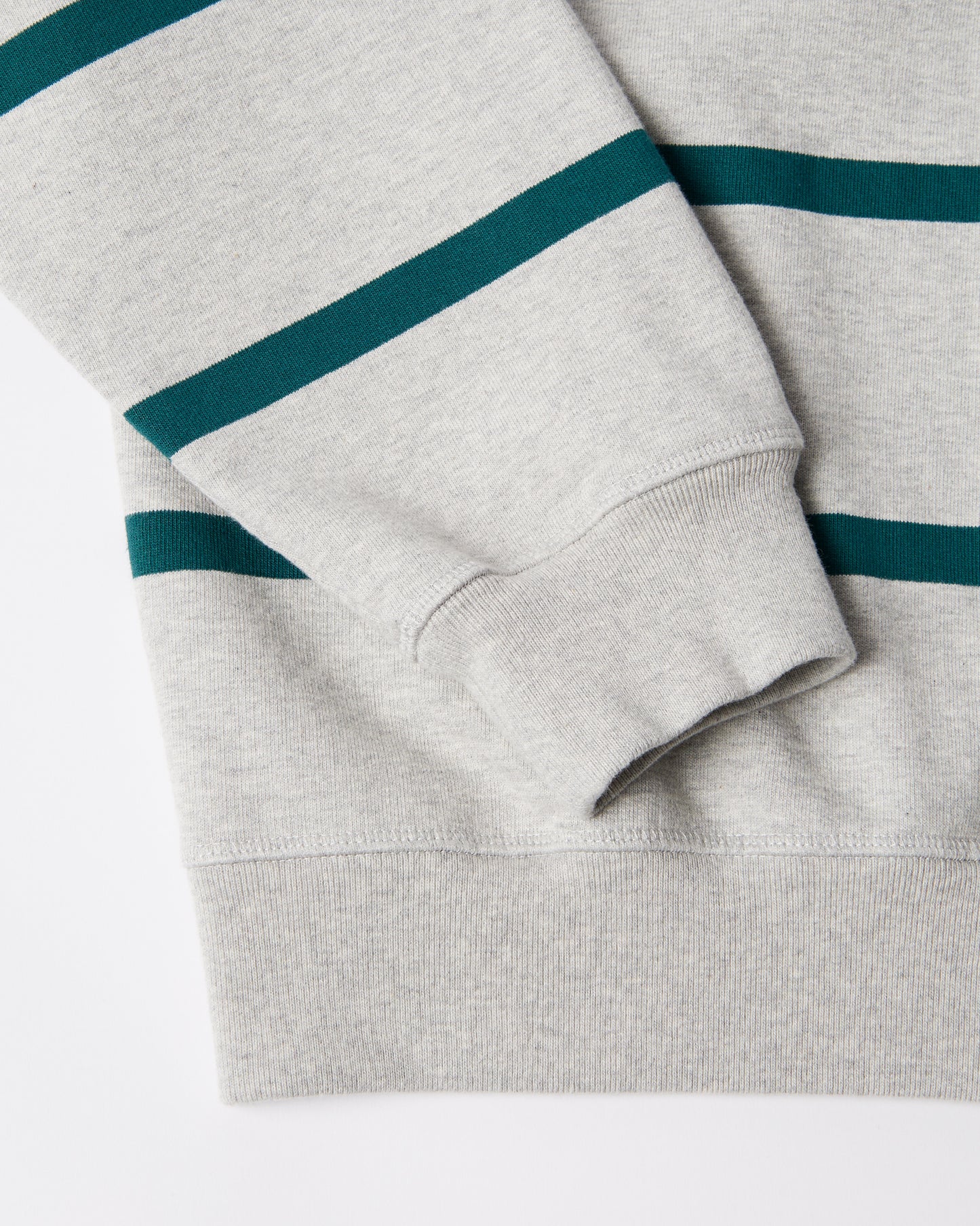 By Parra Pristine Striper Crewneck Sweater Heather Grey