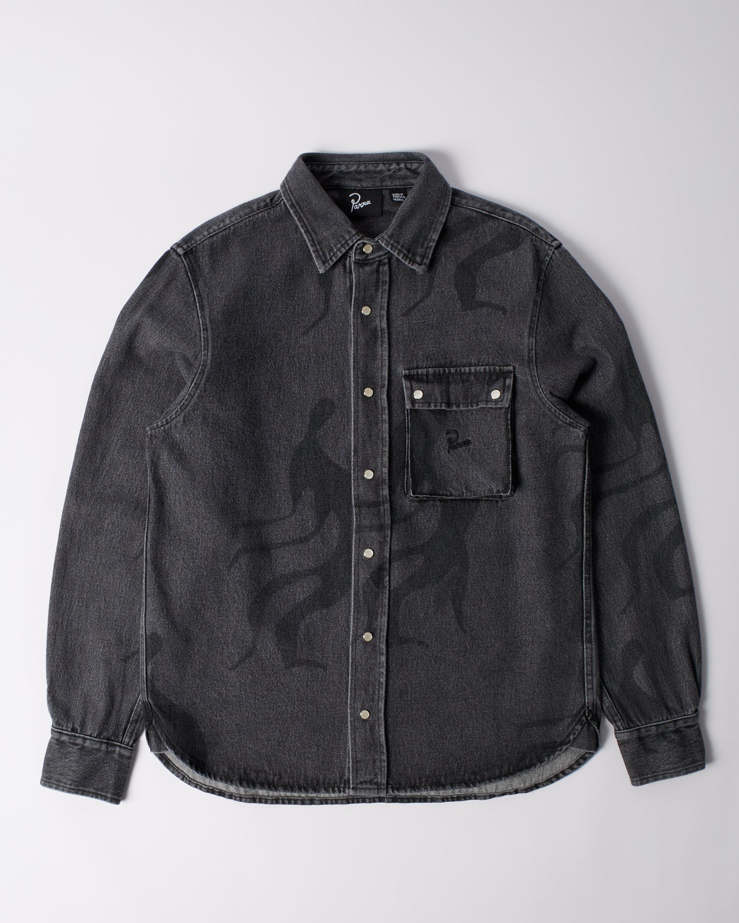 By Parra The Stalkers Shirt Washed Grey