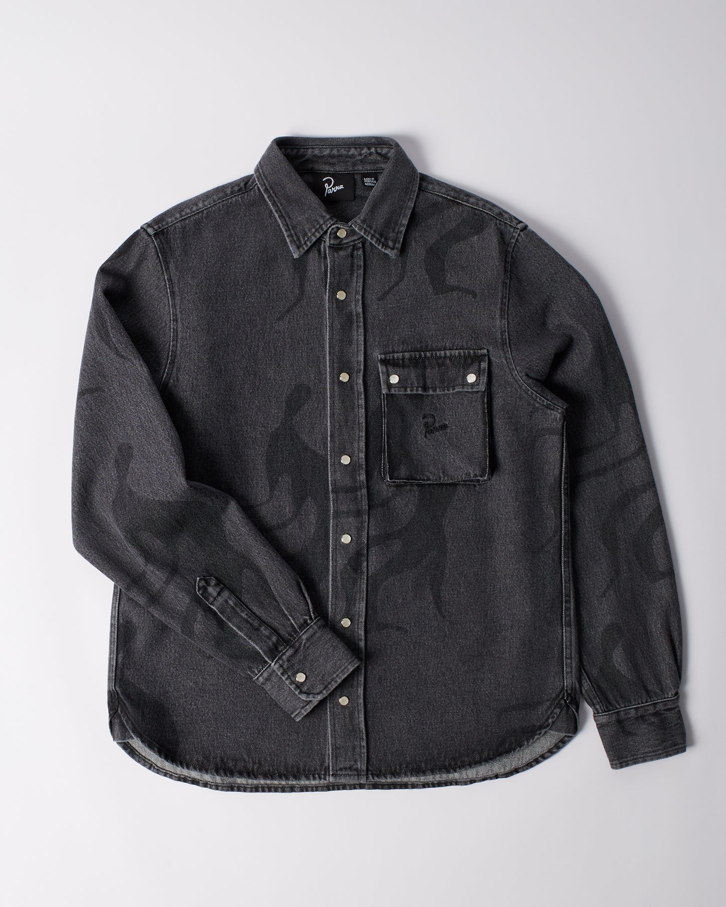 By Parra The Stalkers Shirt Washed Grey