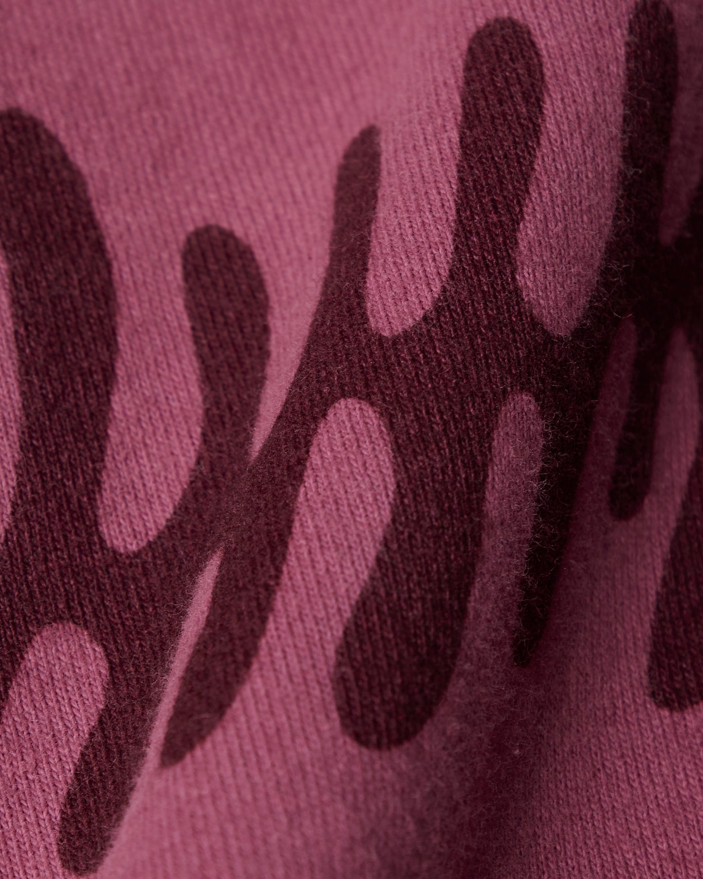 By Parra Stitched Skull Longsleeve T-Shirt Washed Magenta