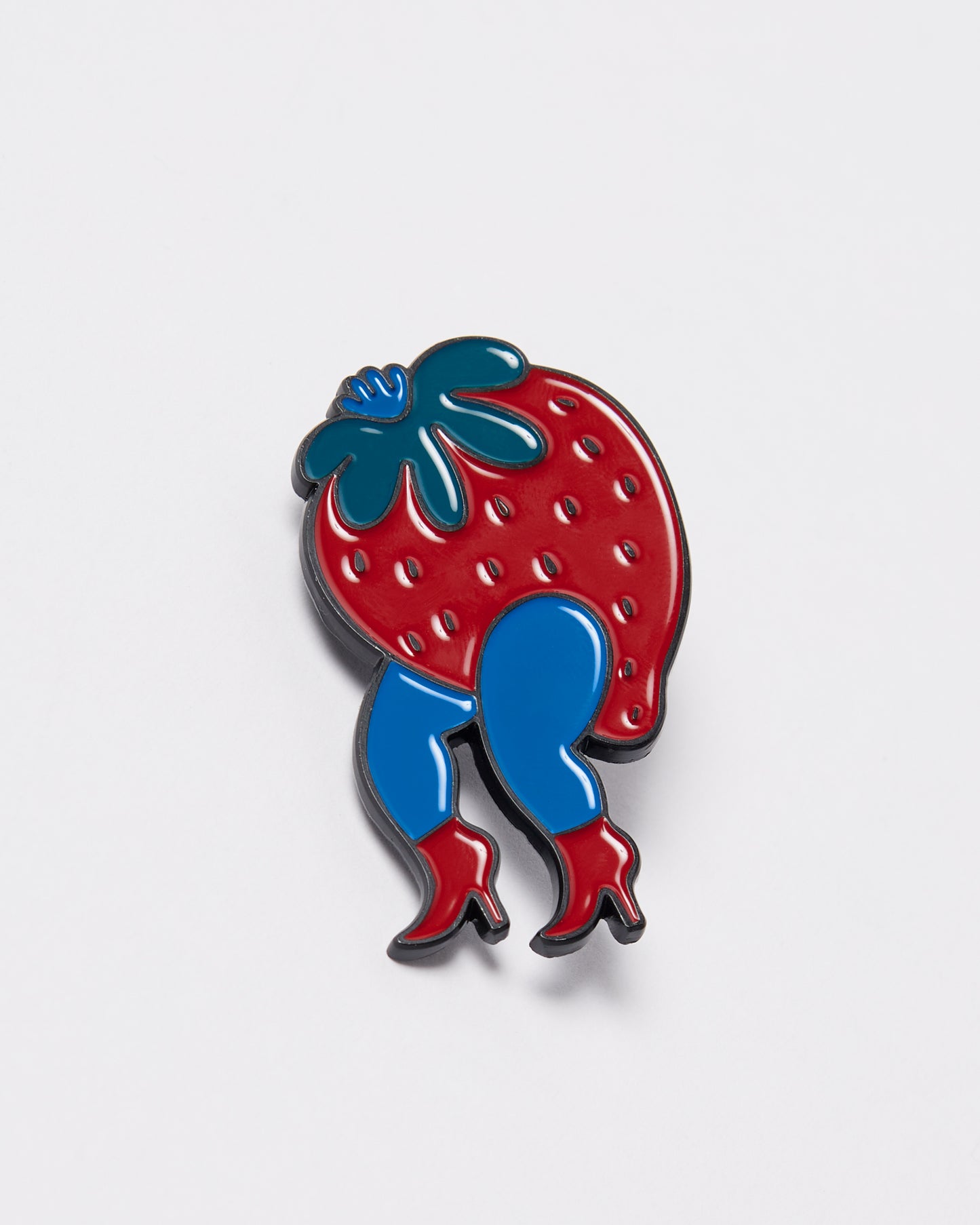 By Parra Stupid Strawberry Enamel Pin
