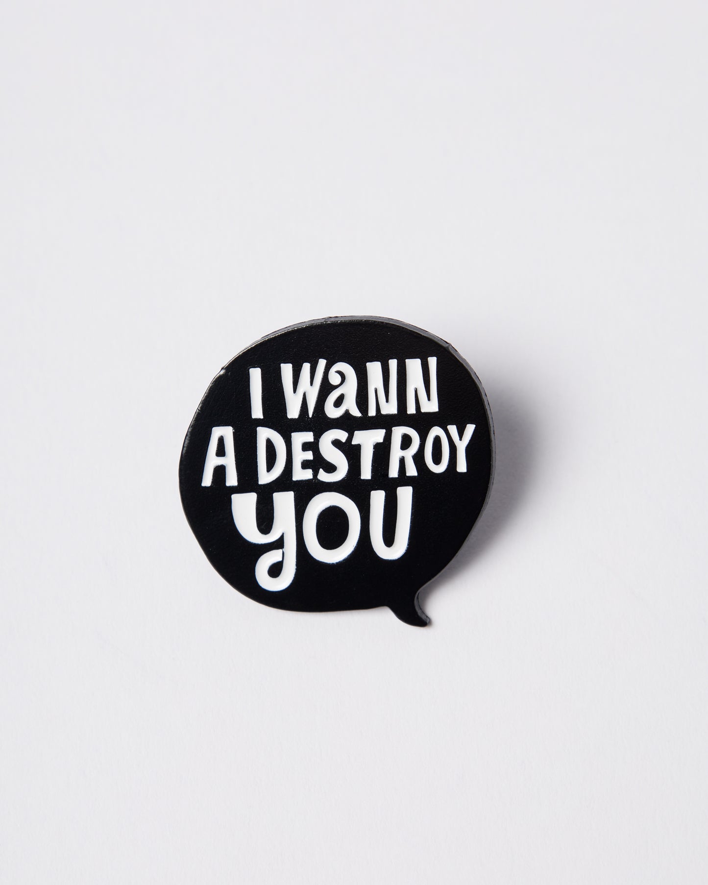 Parra Destroy You Enamel Pin Black