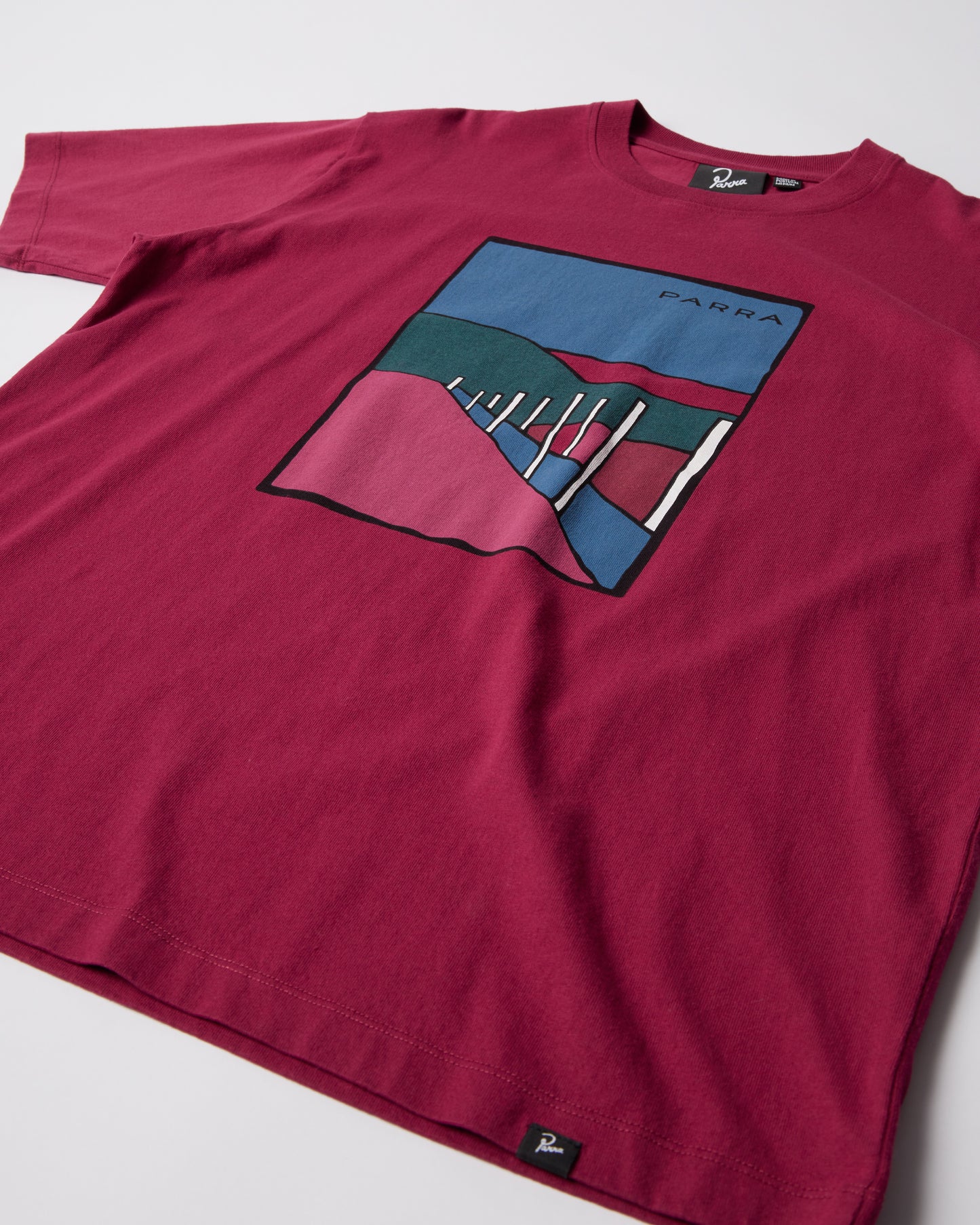 Parra Beach Parking T-Shirt Raspberry