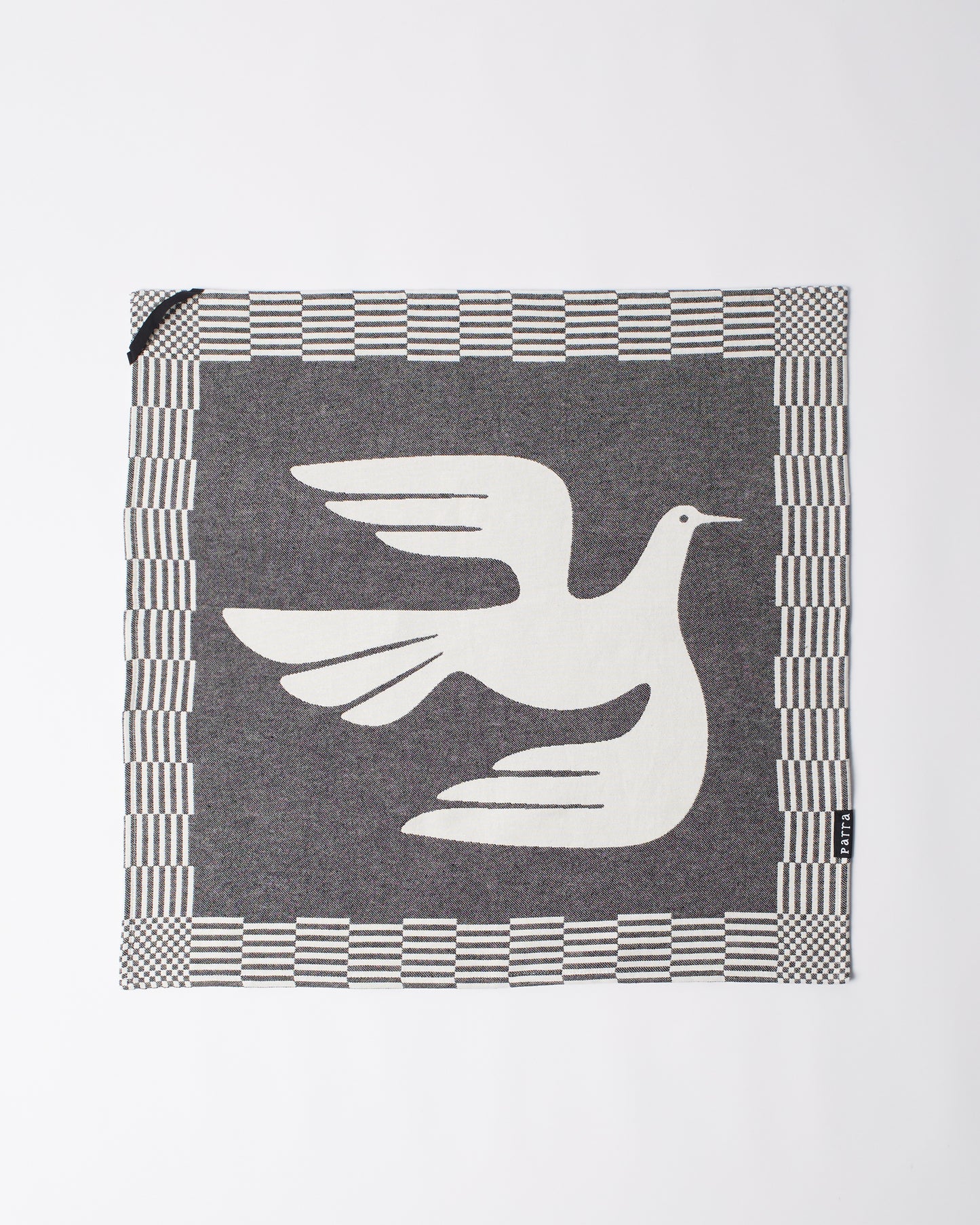 Parra Infinite Kitchen Bird Towel Set Black