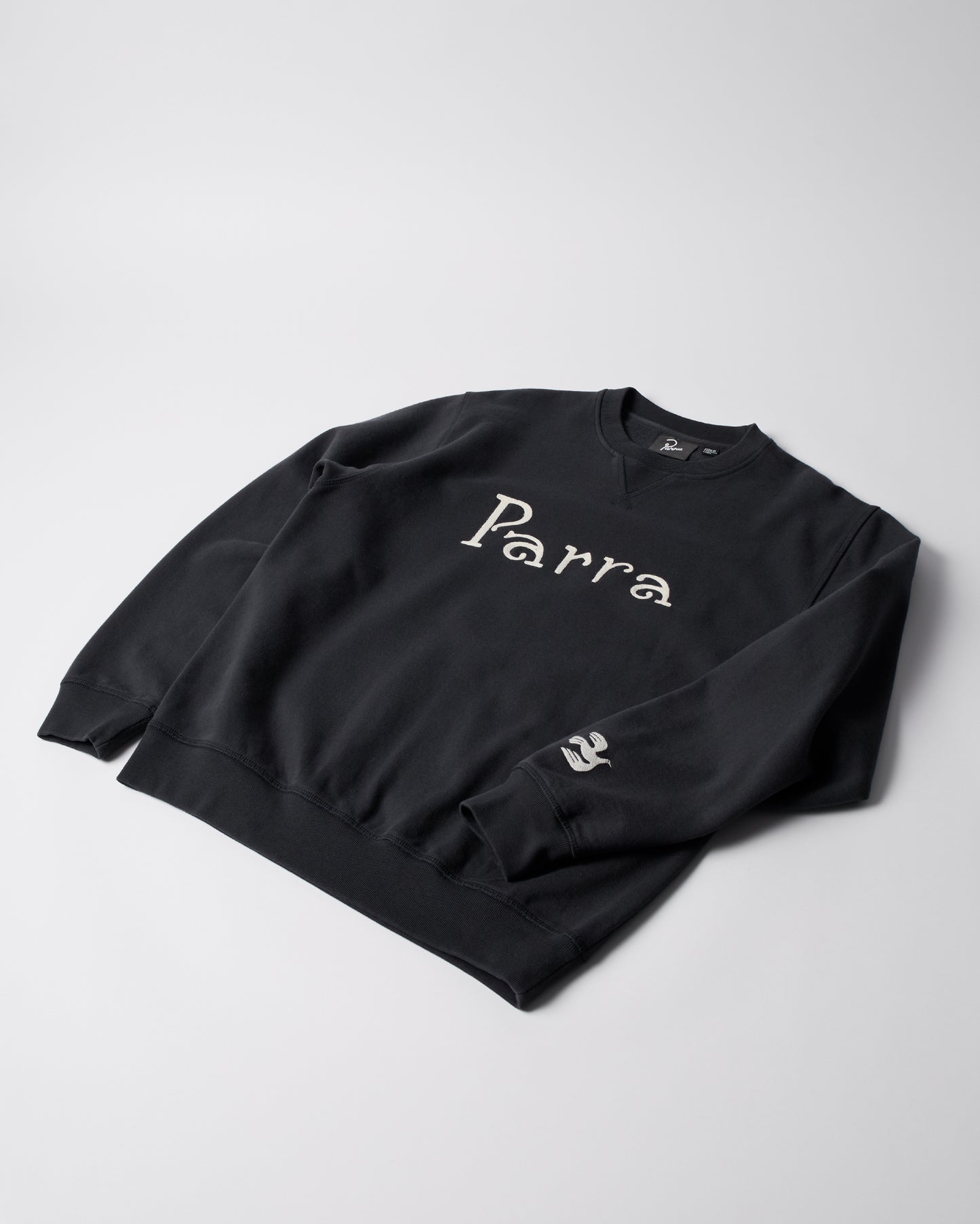 Parra Weird Trad Logo Crewneck Sweater Dark Navy