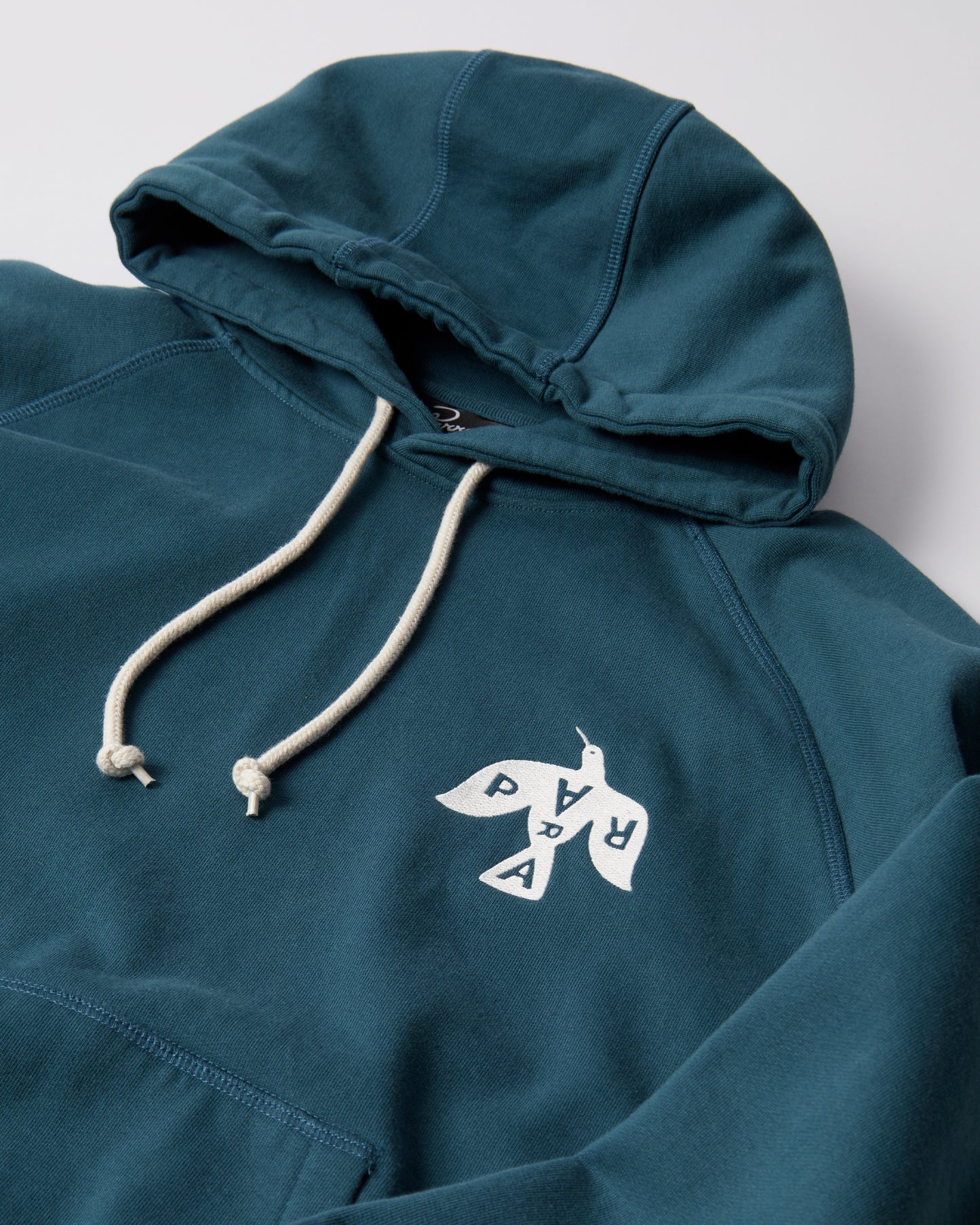 Parra Crow Logo Hooded Sweater Teal