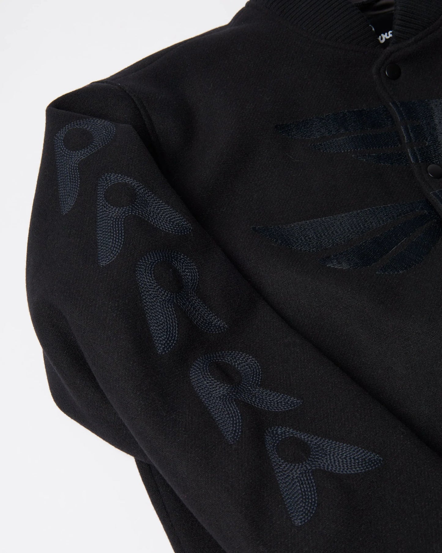 Parra Not Movie Quality Varsity Jacket Black