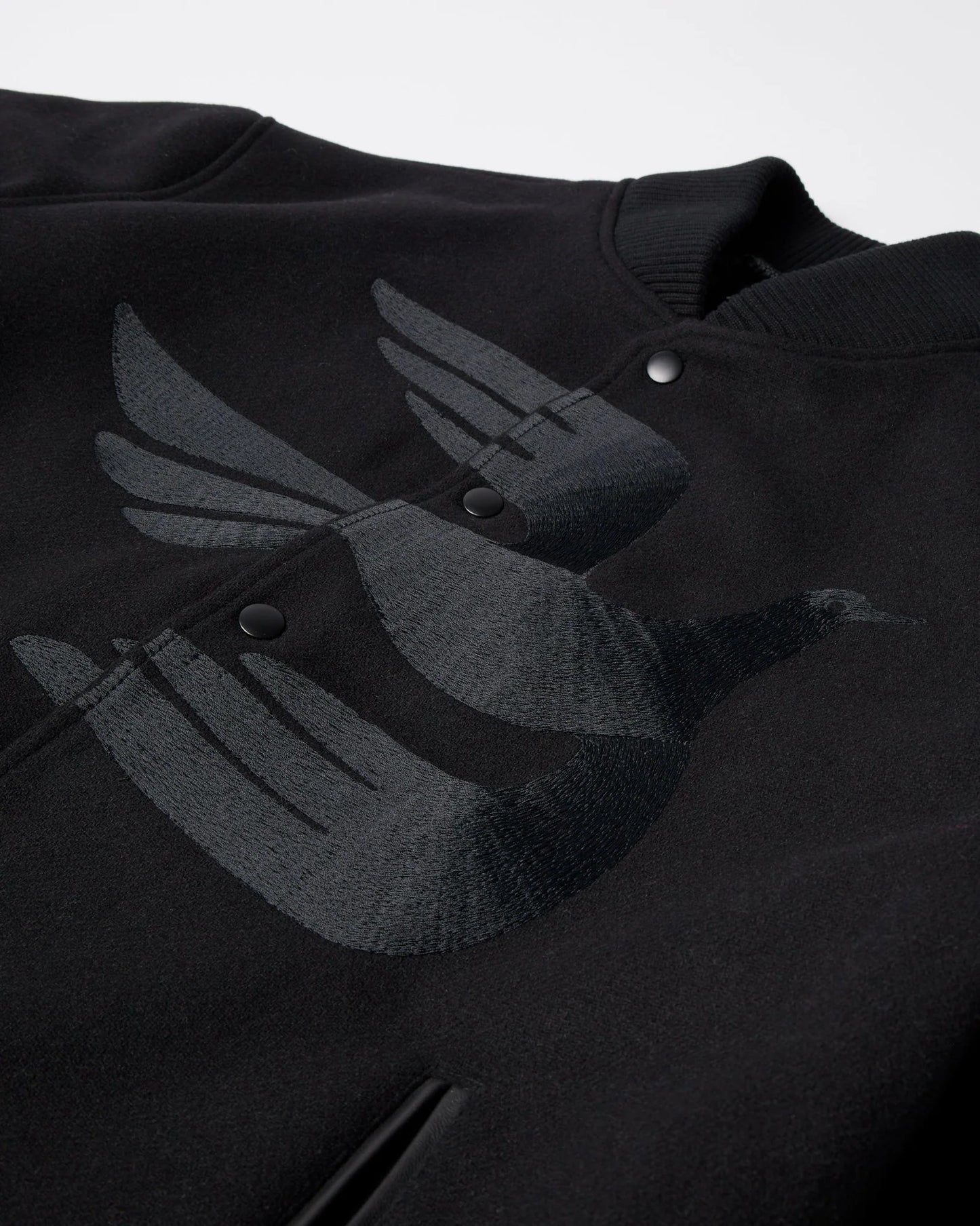 Parra Not Movie Quality Varsity Jacket Black
