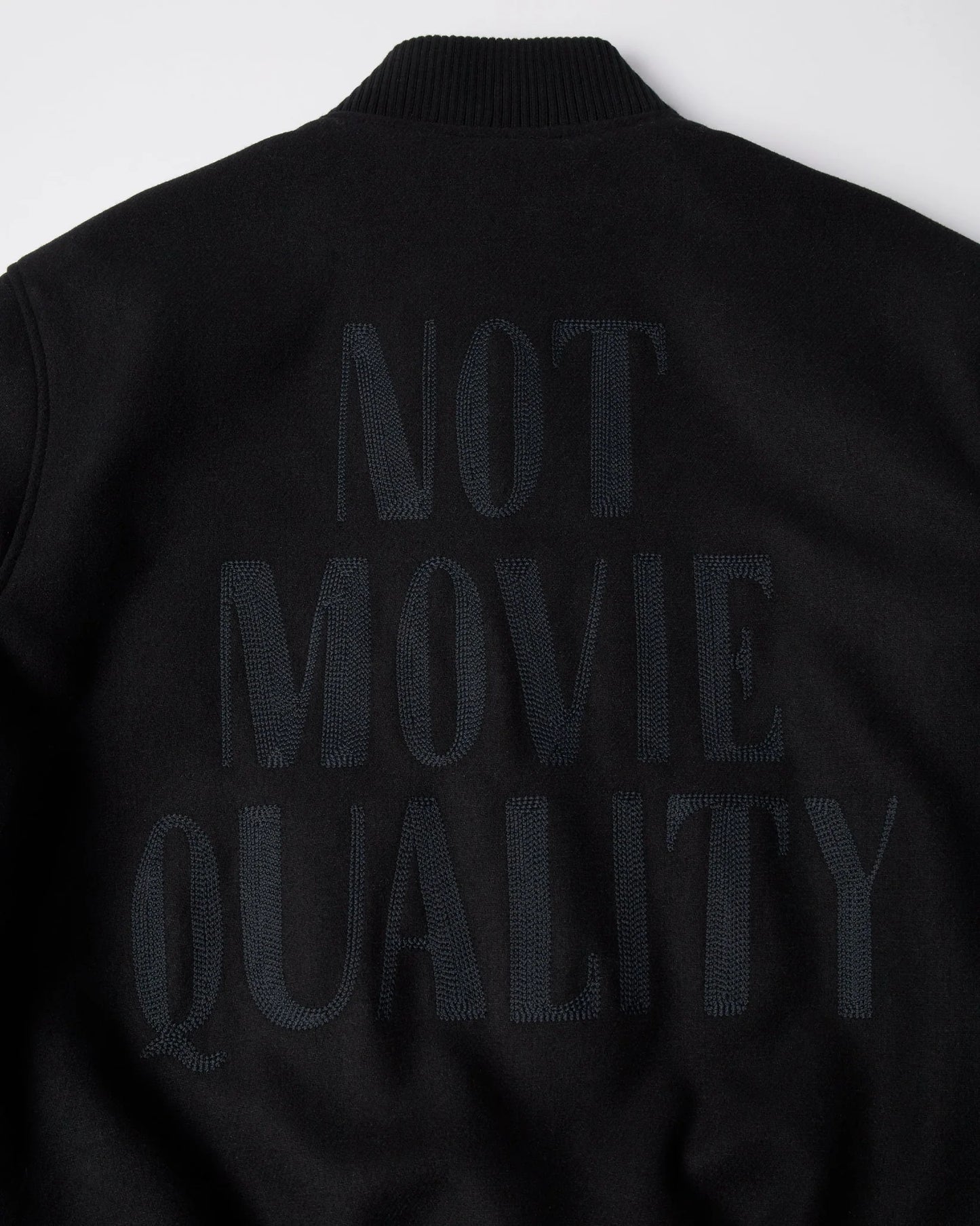 Parra Not Movie Quality Varsity Jacket Black