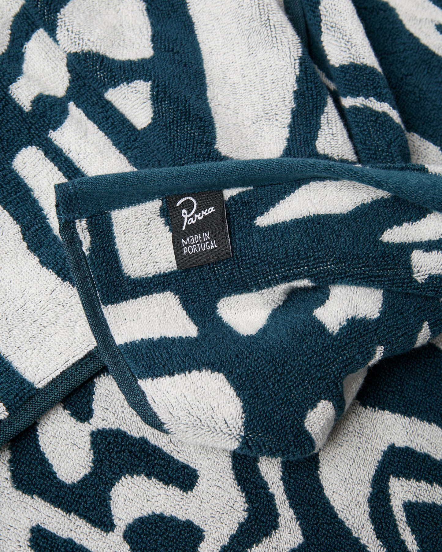 Parra Broken FTP Bath Towel Set Teal Green