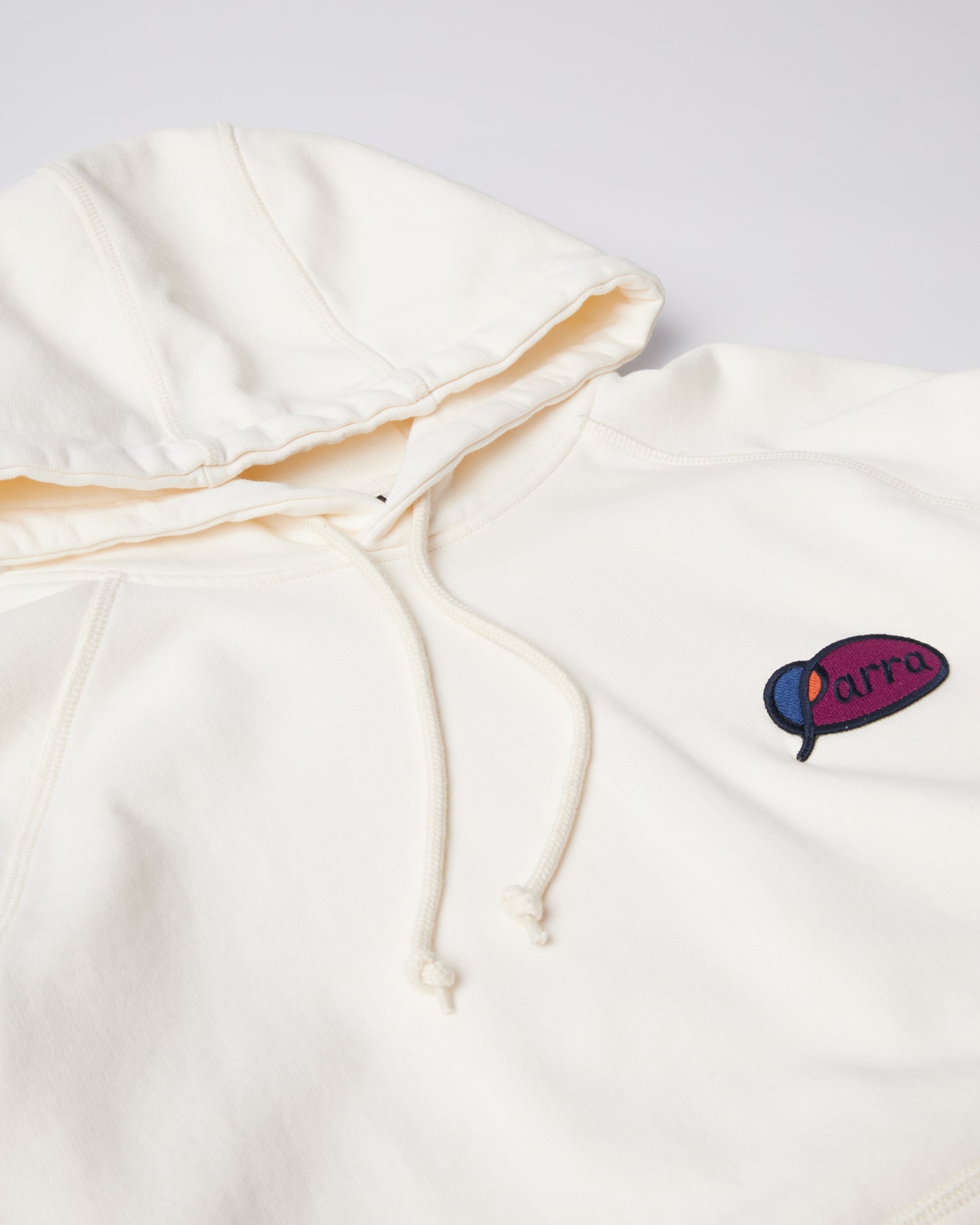 Parra Circled Script Logo Hooded Sweater Off White