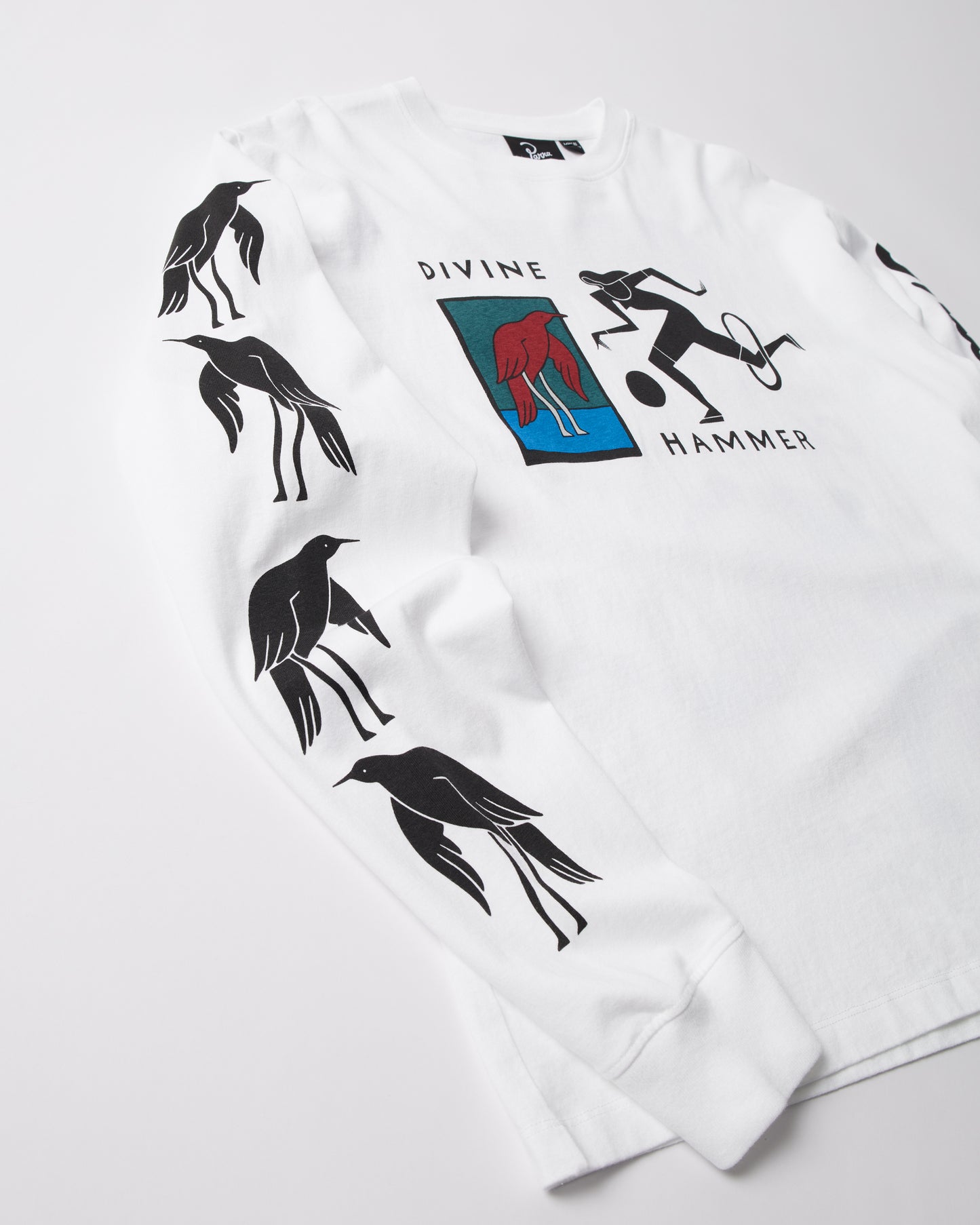 By Parra Divine Hammer Longsleeve T-Shirt White