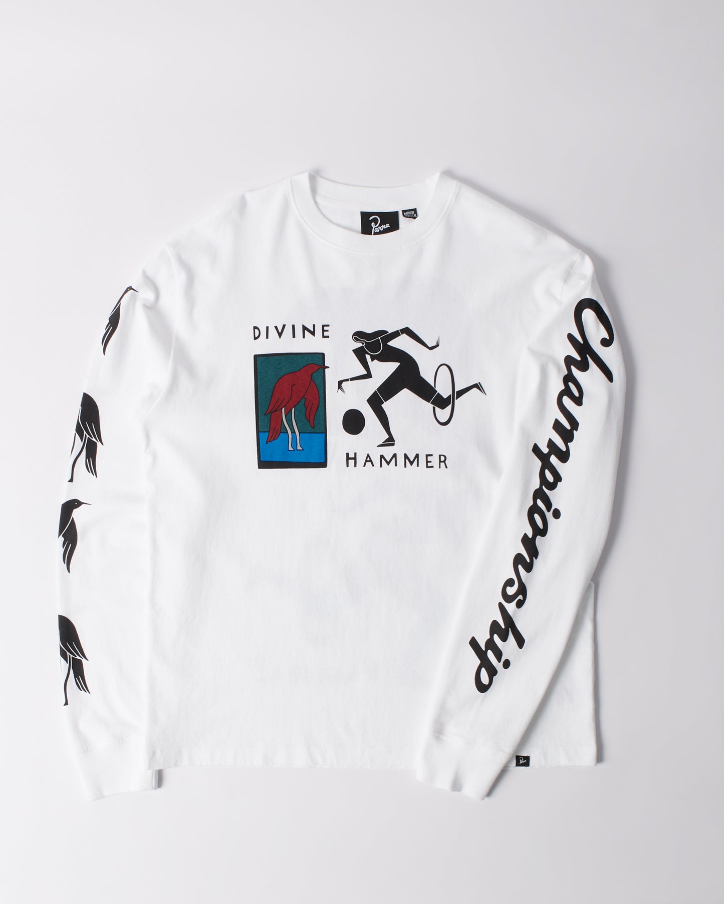 By Parra Divine Hammer Longsleeve T-Shirt White