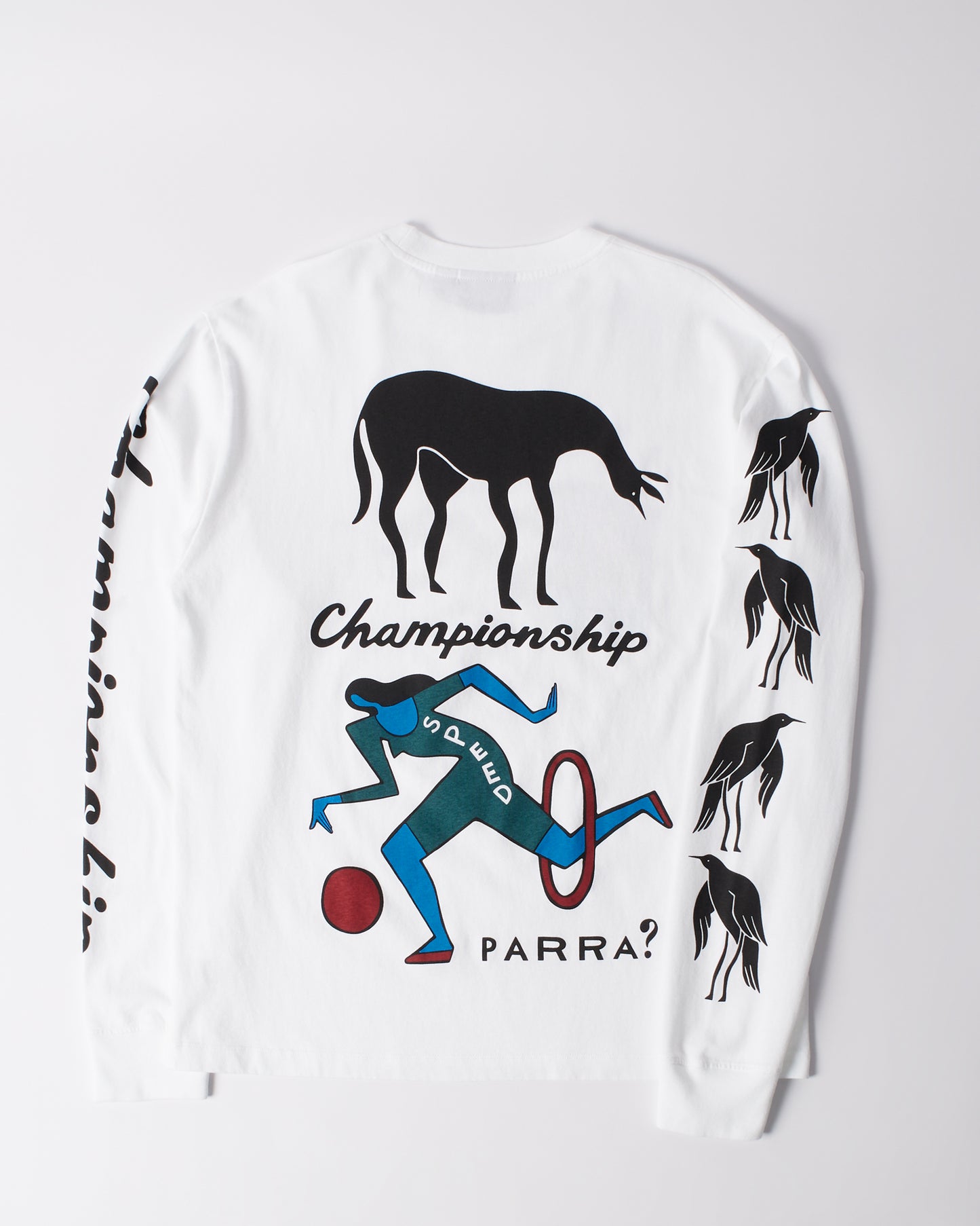 By Parra Divine Hammer Longsleeve T-Shirt White