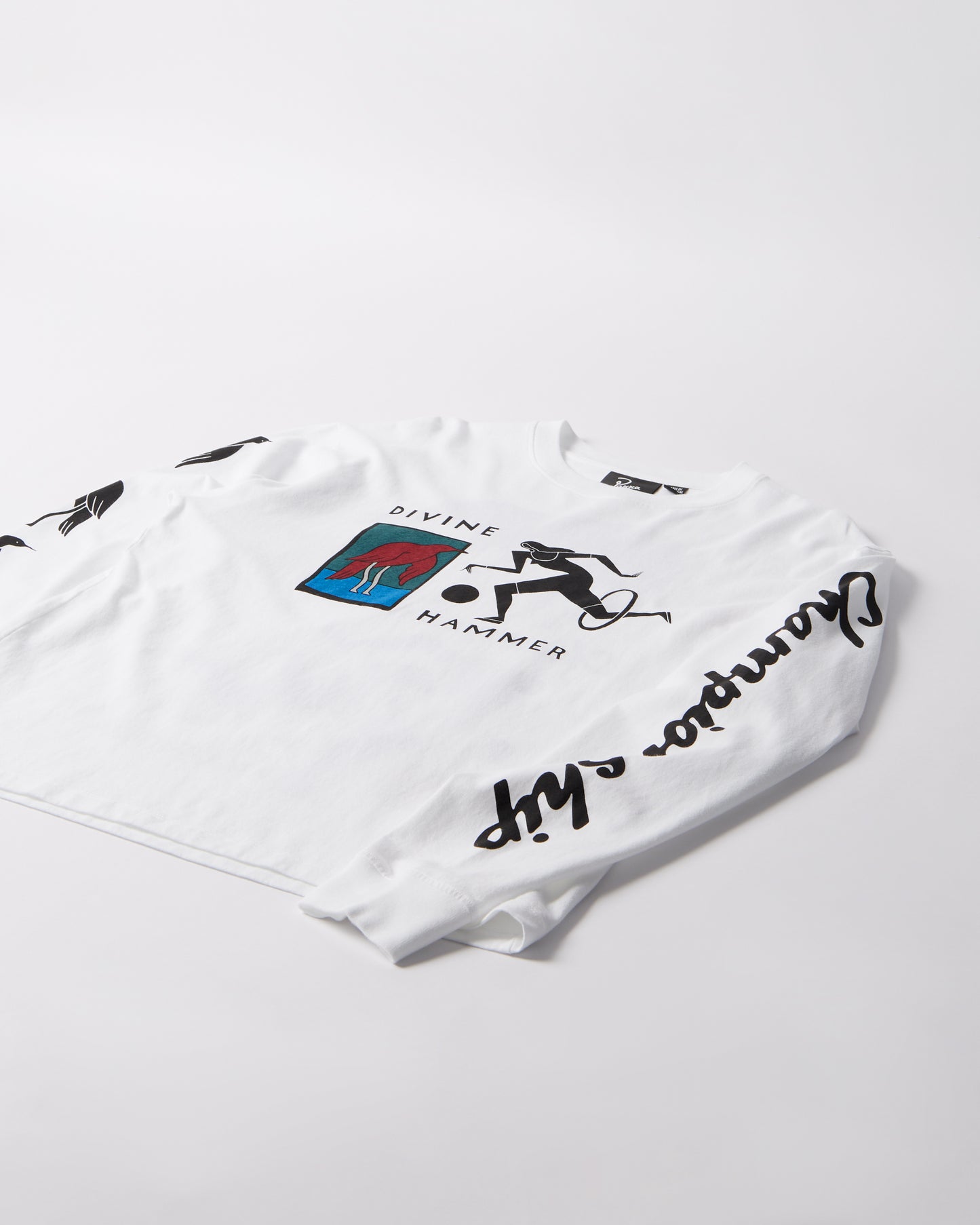 By Parra Divine Hammer Longsleeve T-Shirt White
