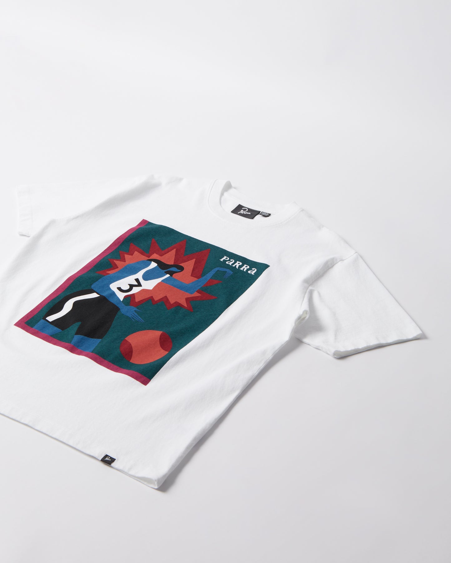 By Parra Baseketball T-Shirt White