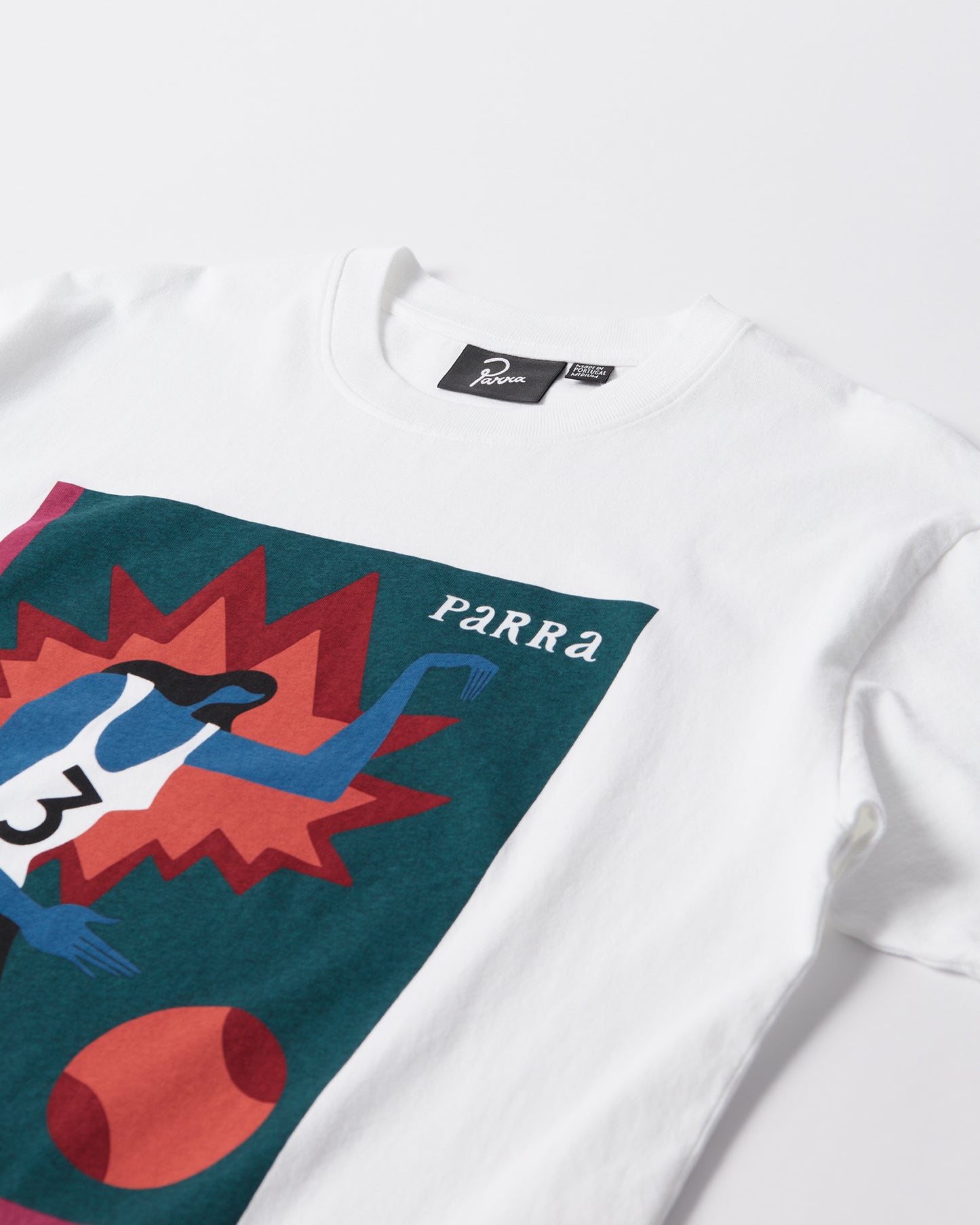 By Parra Baseketball T-Shirt White
