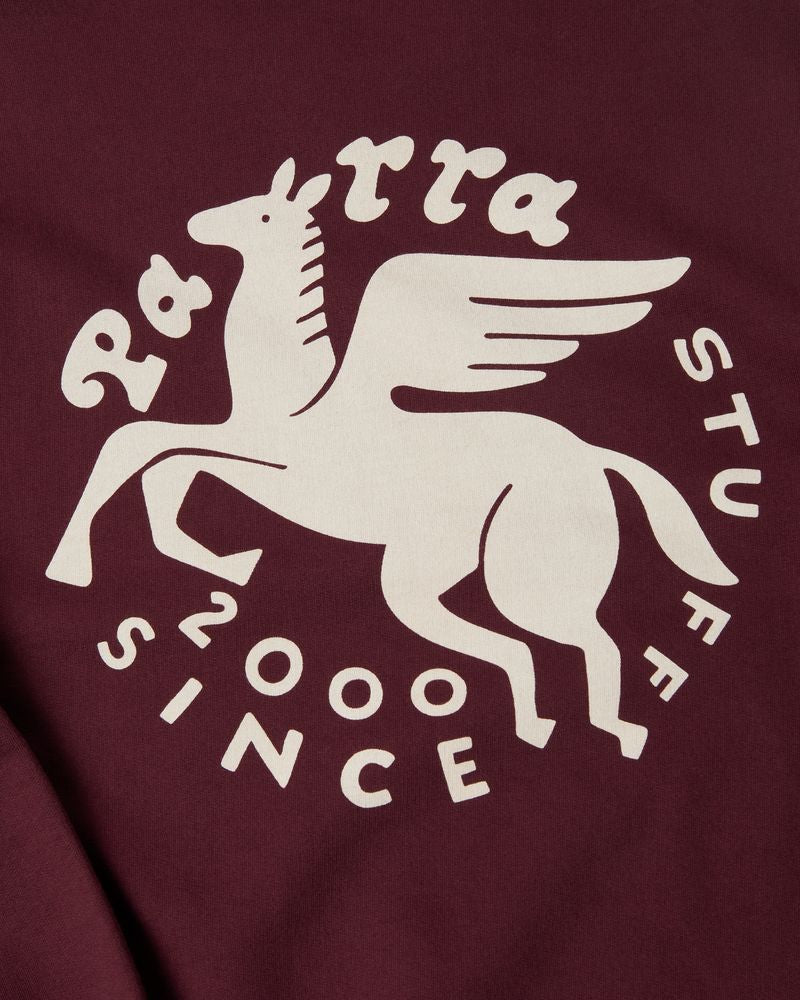 By Parra Gasoline Sweater Dark Burgundy