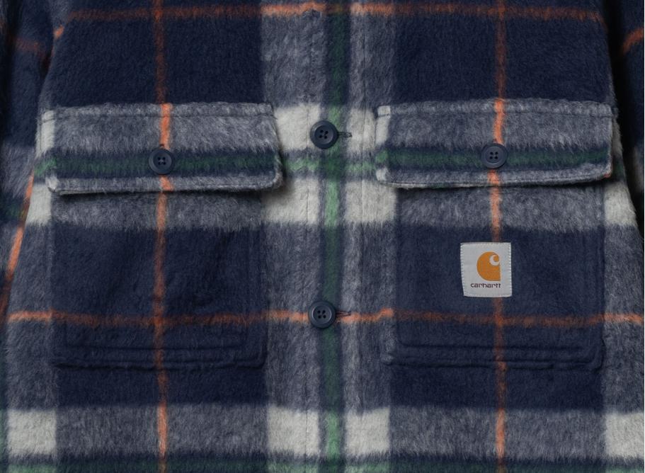 Carhartt WIP Manning Shirt Jacket Manning Check, Enzian/Wax