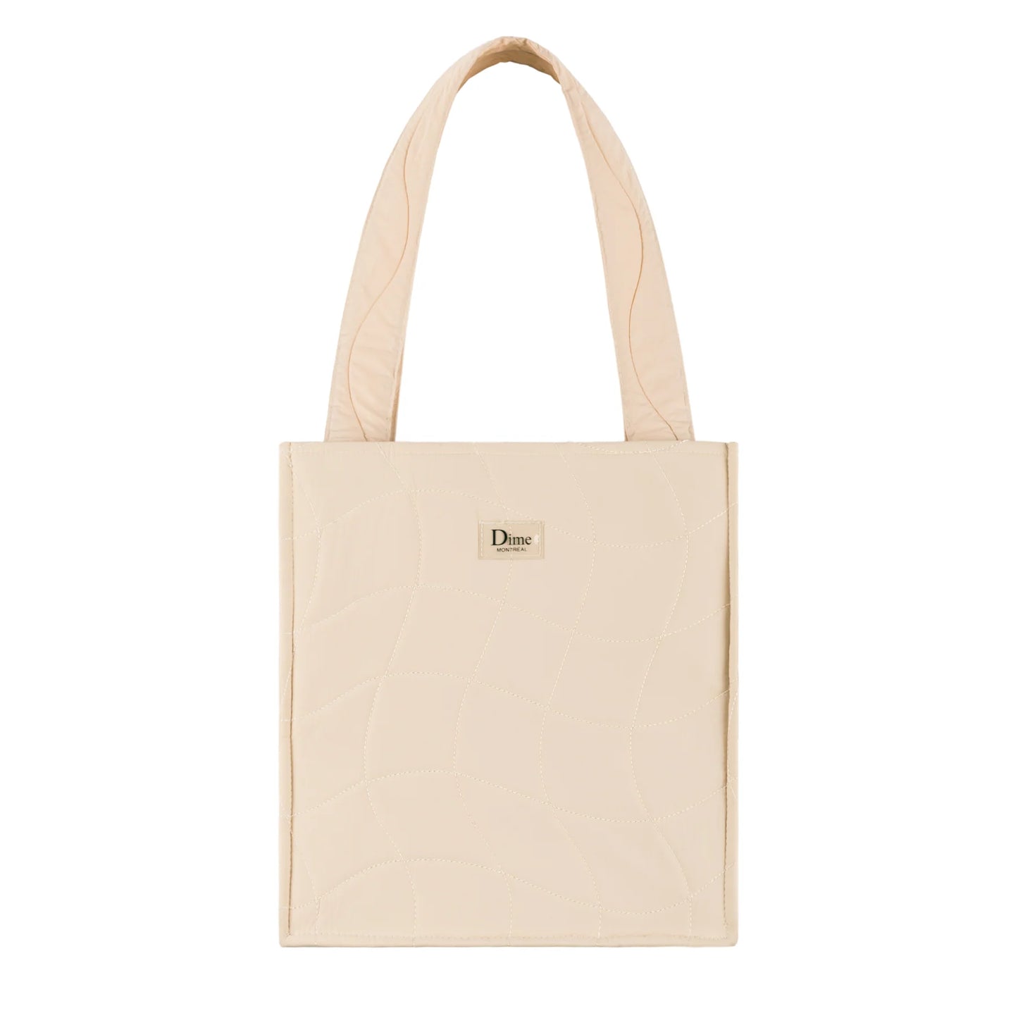 Dime Quilted Tote Bag Tan