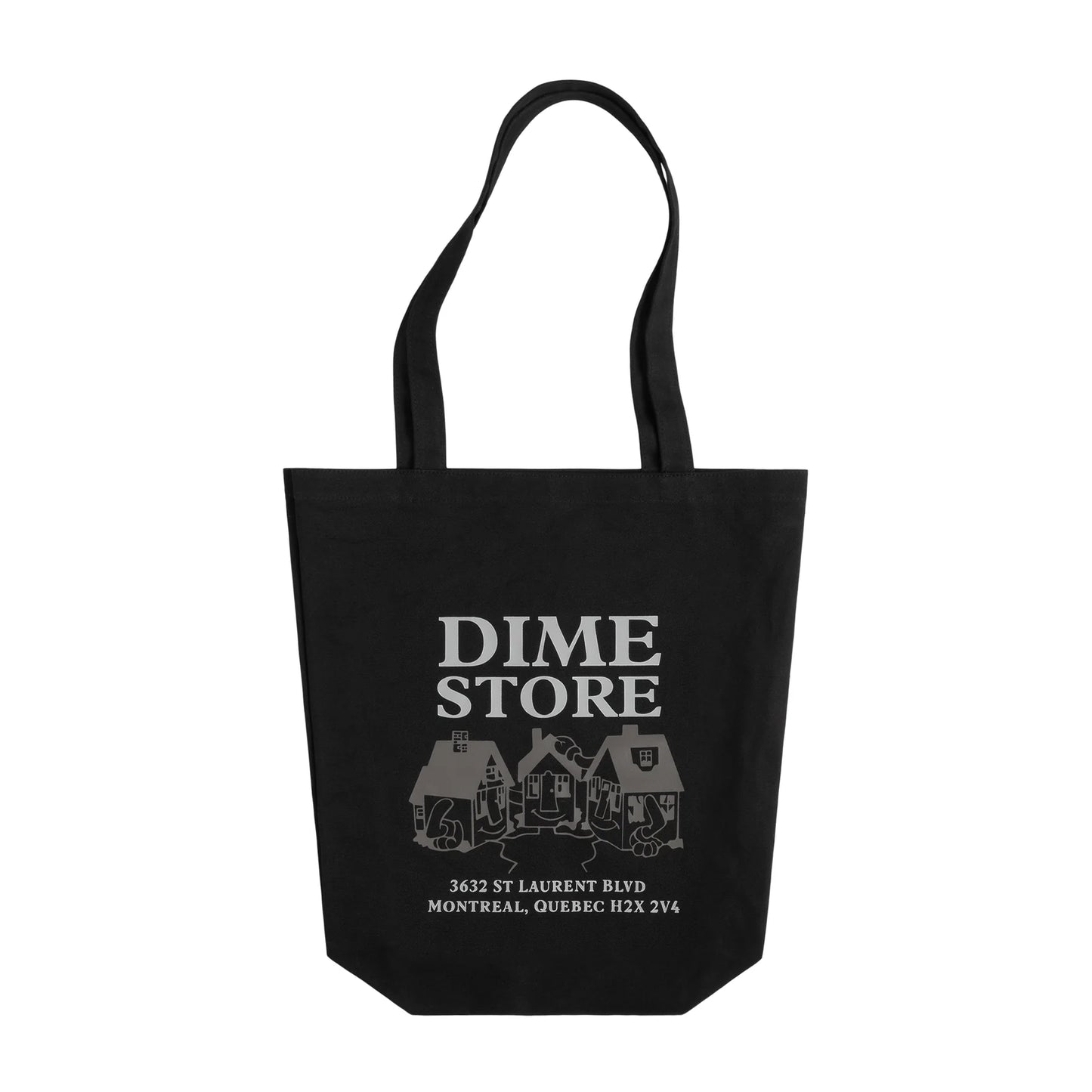 Dime Skateshop Tote Bag Black