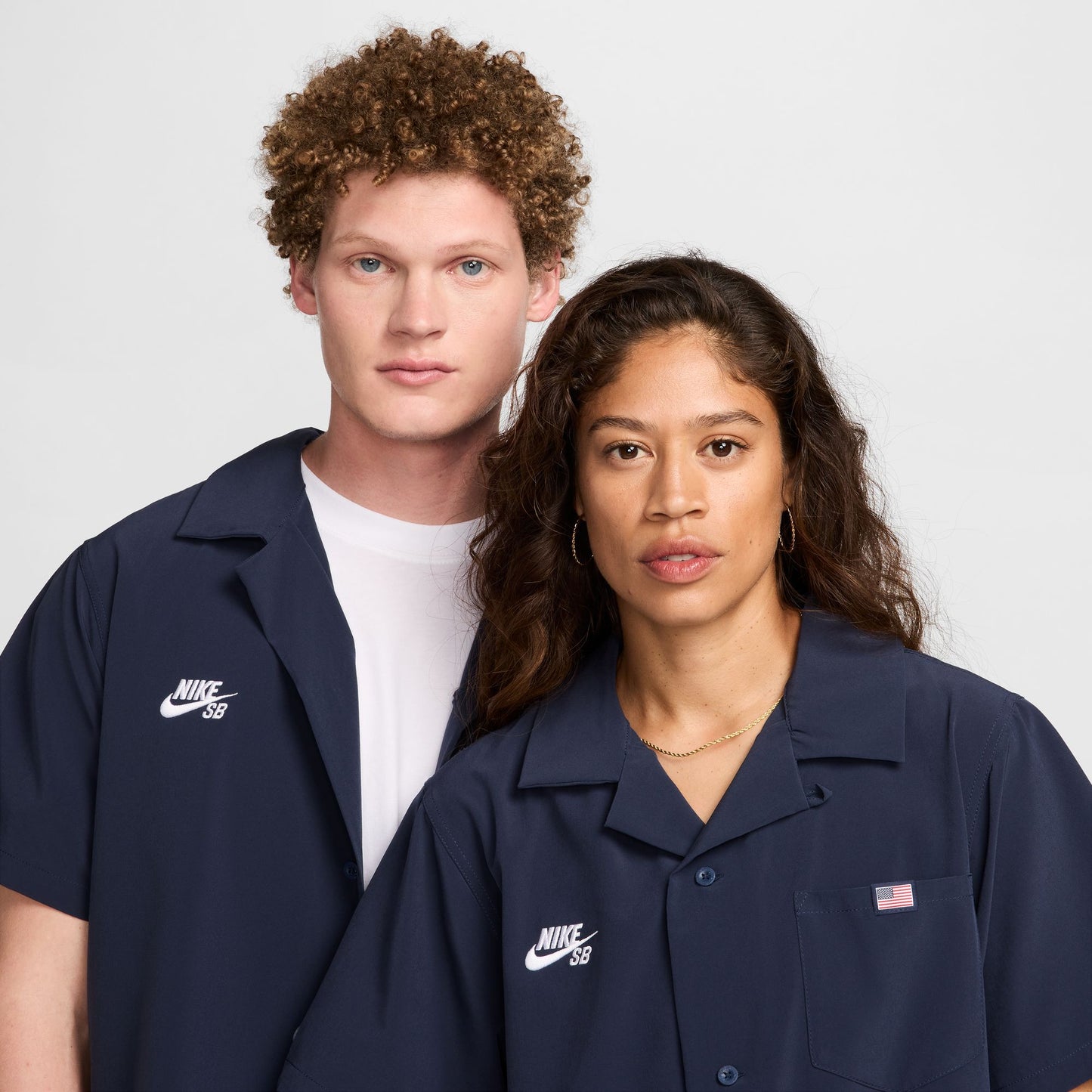 Nike SB USA Olympic Kit Bowler Shirt Obsidian/White