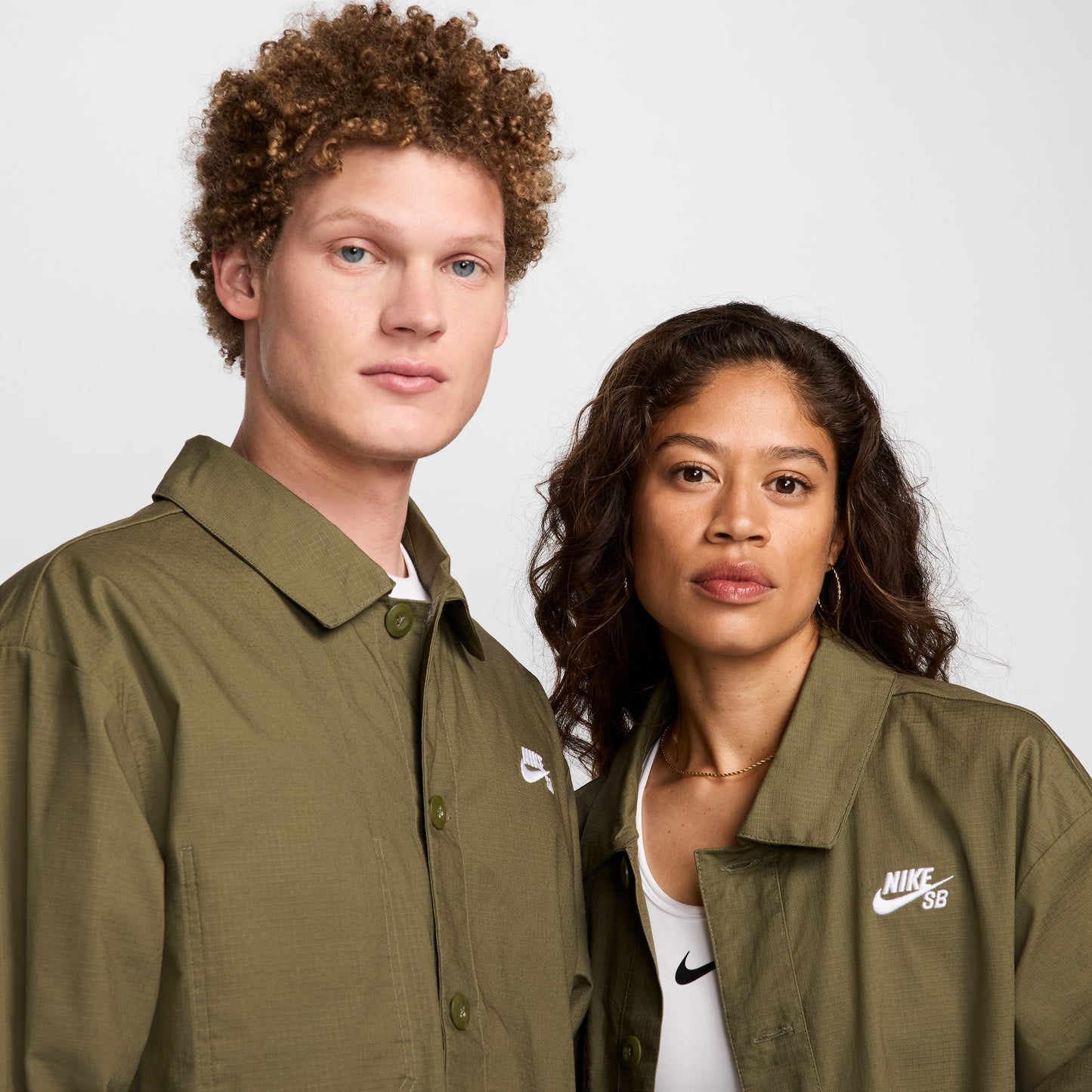 Nike SB Agnostic Chore Jacket Medium Olive/White