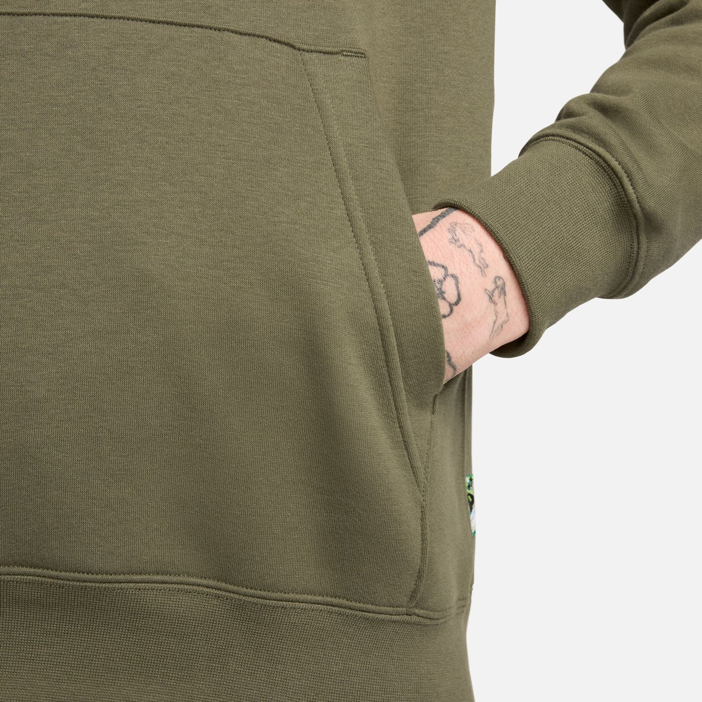 Nike SB Agnostic Hooded Sweater Medium Olive/White