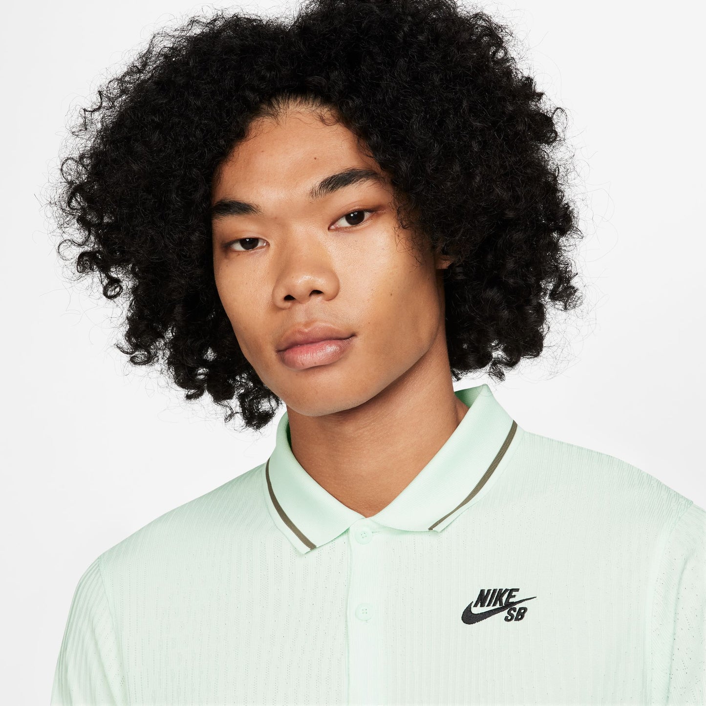 Nike SB Agnostic DFADV Polo Shirt Barely Green/Black