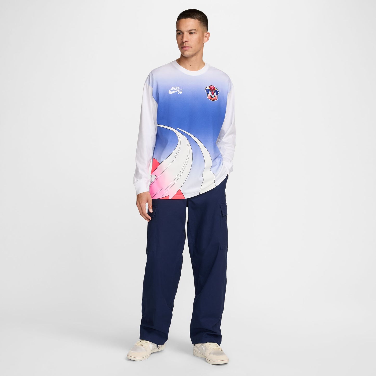 Nike SB USA Olympic Kit Longsleeve T-Shirt White