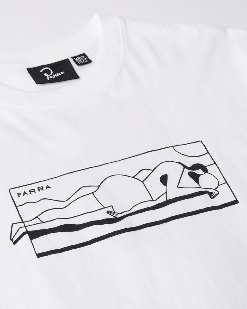 By Parra Vertical Thoughts T-Shirt White