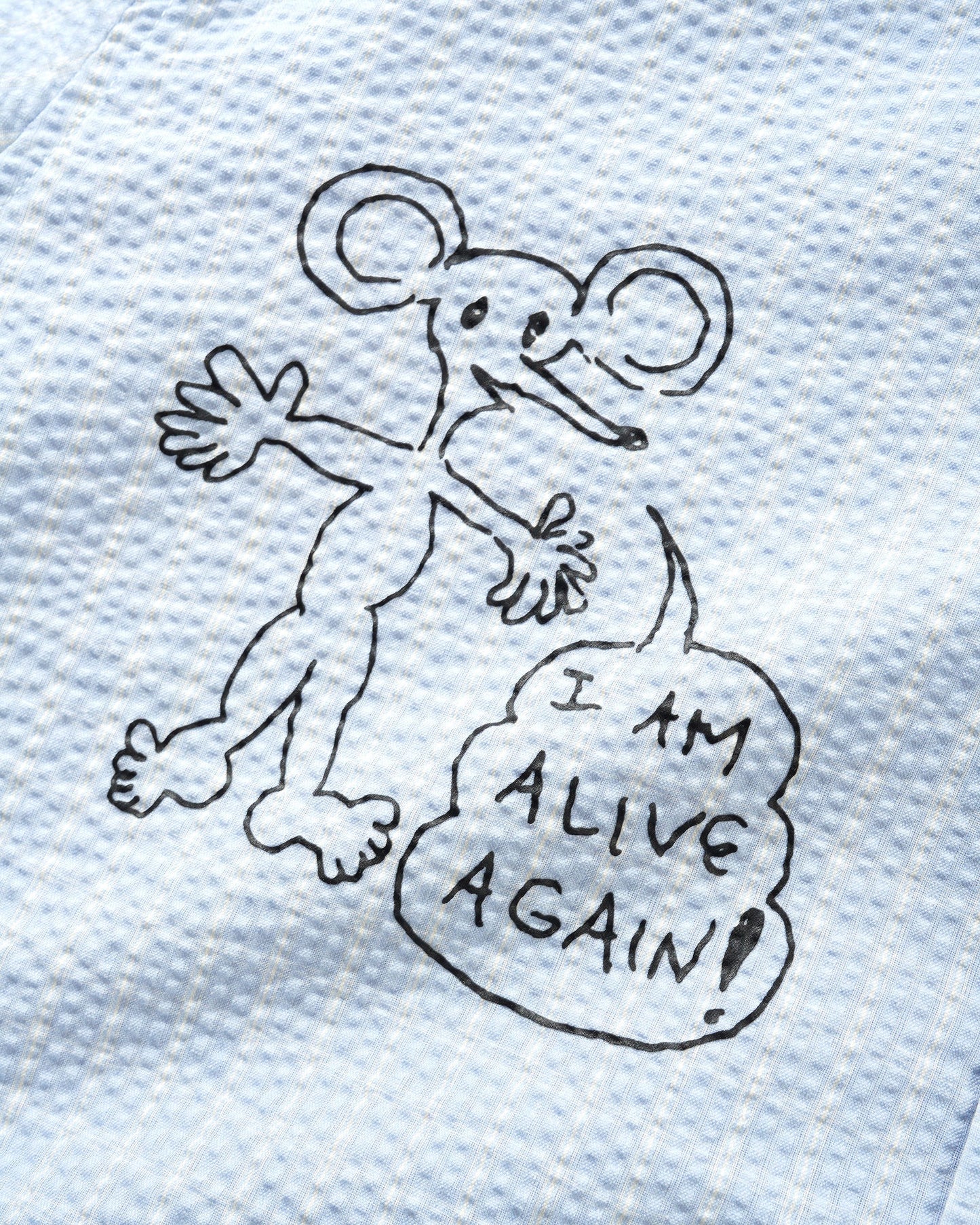 Butter Goods x Daniel Johnston Alive Again Shirt Light Blue