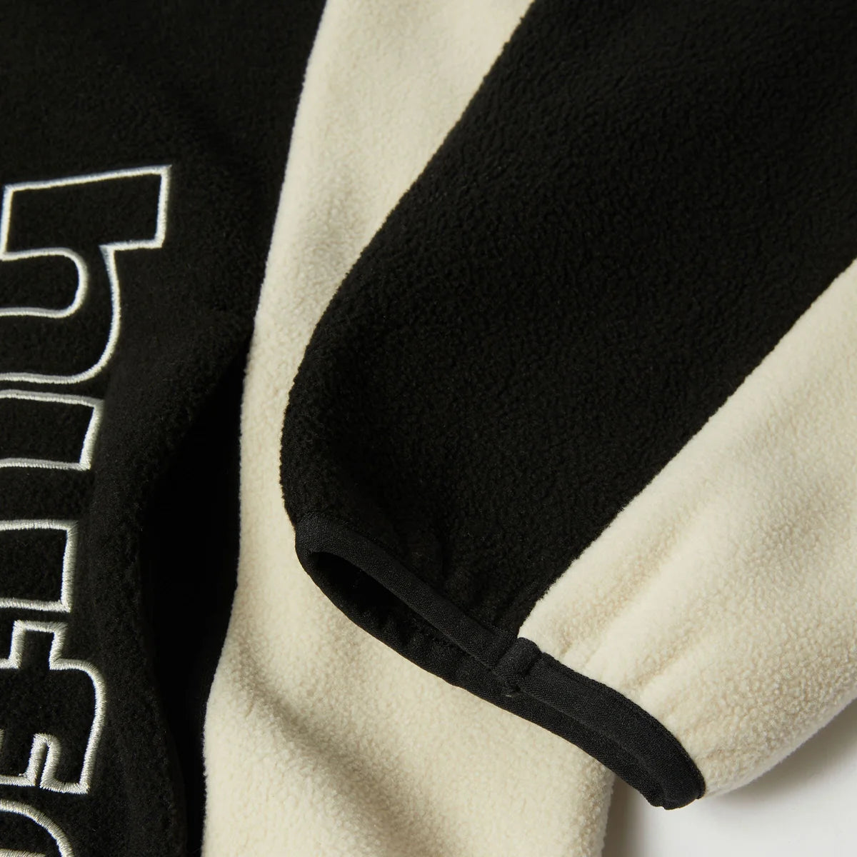 HUF Basecamp Quarter Zip Polar Fleece Black