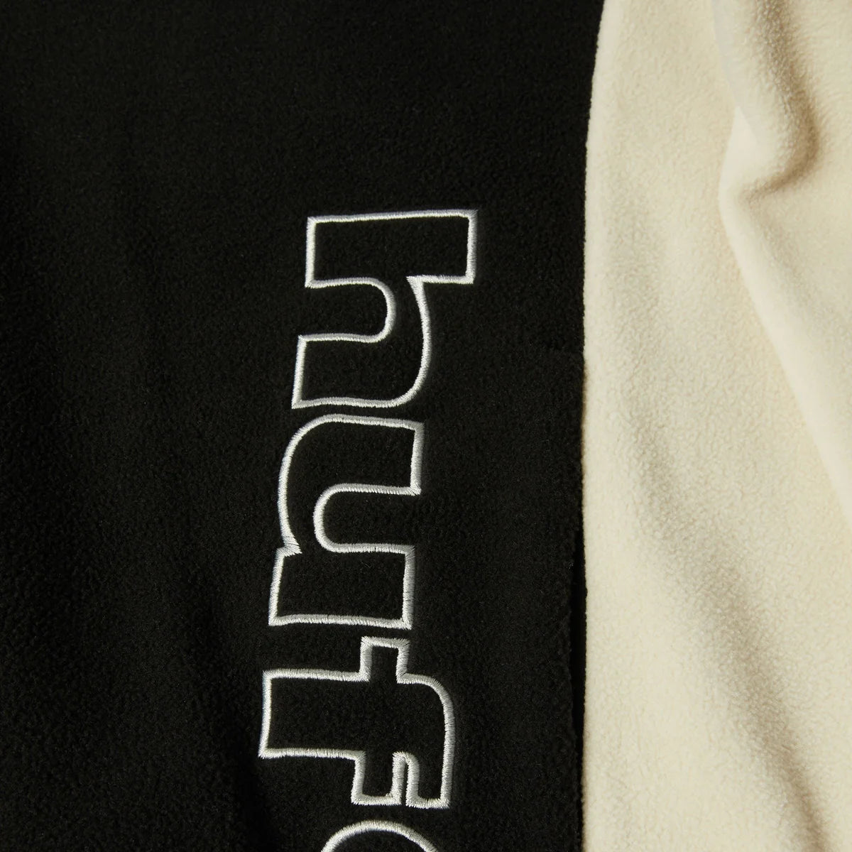 HUF Basecamp Quarter Zip Polar Fleece Black