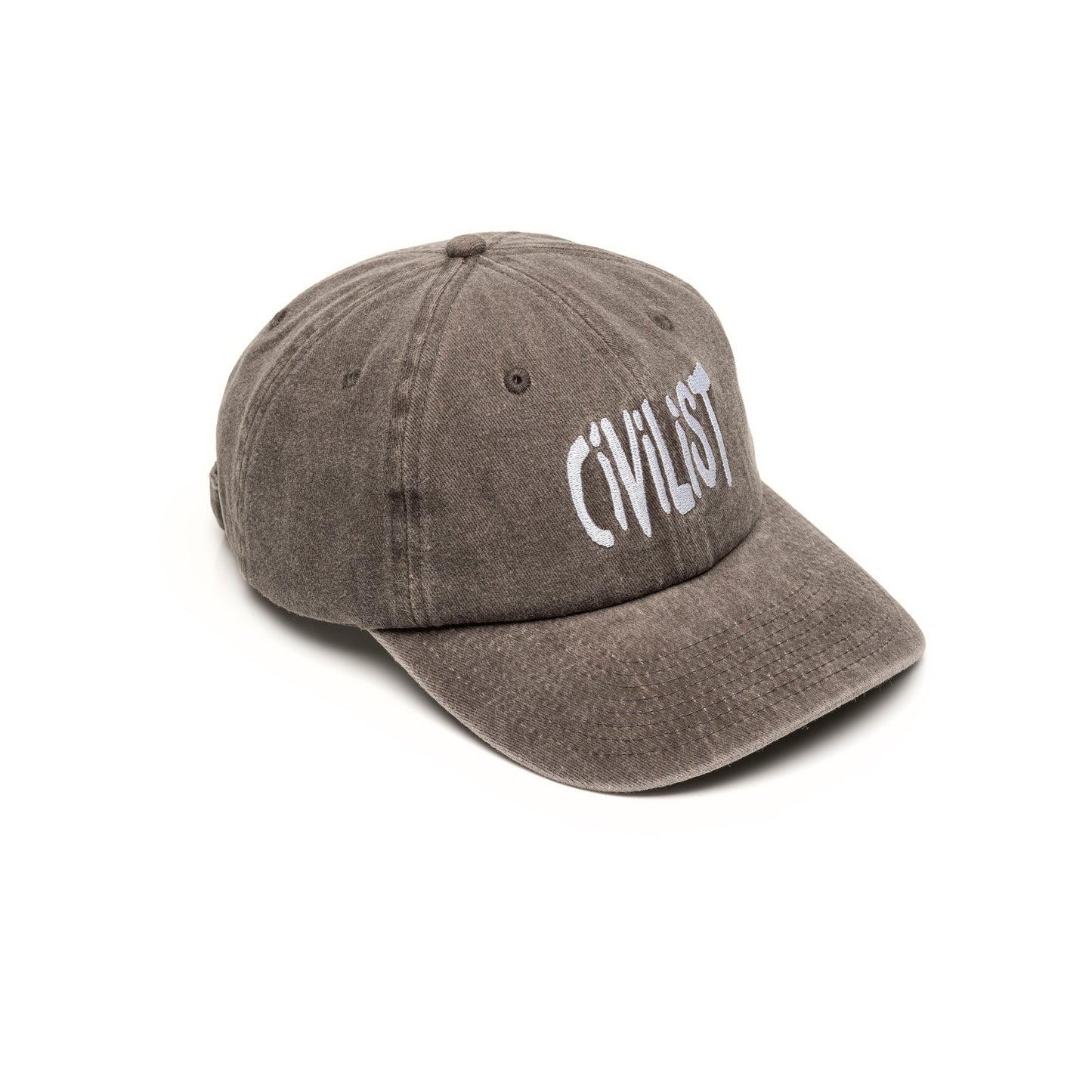 Civilist Big Fun Dad Hat Washed Brown