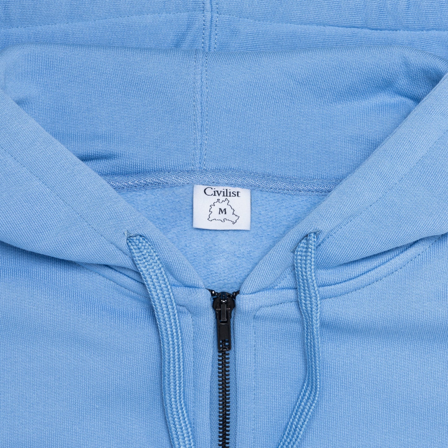 Civilist Exotique Zip Hooded Sweater Medium Blue