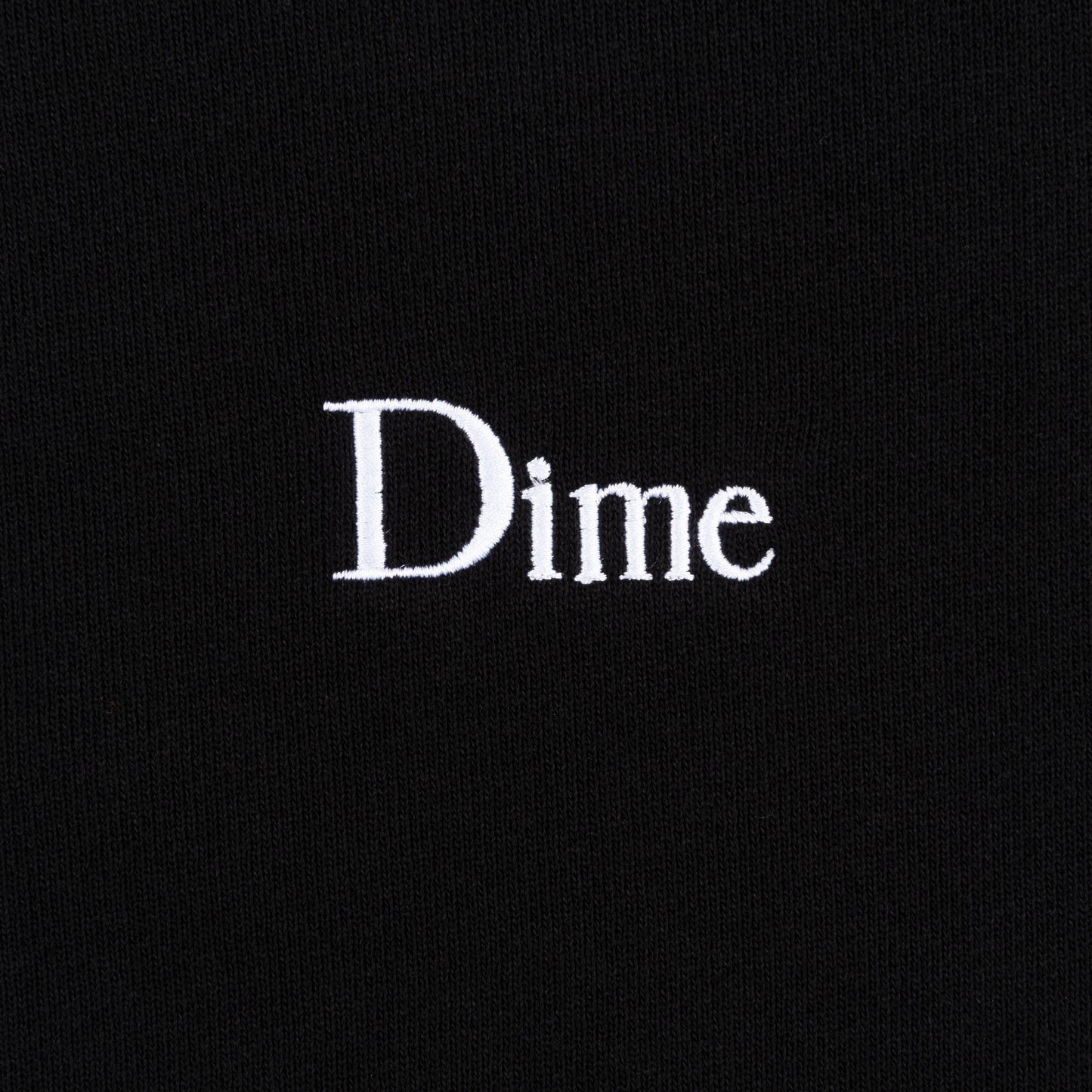 Dime Classic Small Logo Crewneck Sweater Black