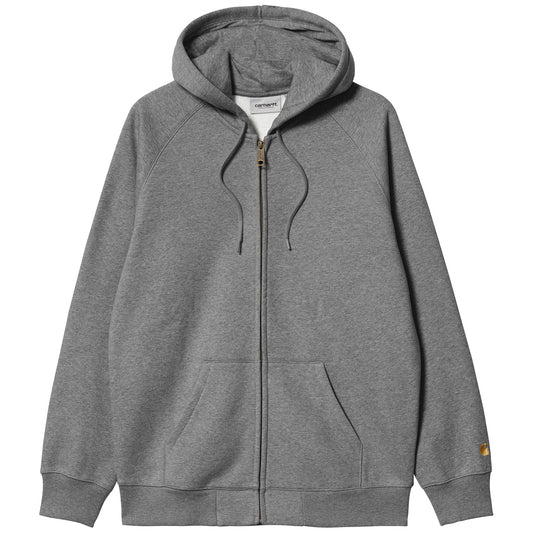 Carhartt WIP Hooded Chase Jacket Dark Grey Heather/Gold