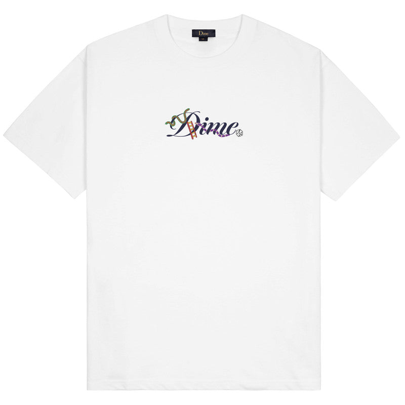 Dime Cursive Snake T-Shirt White