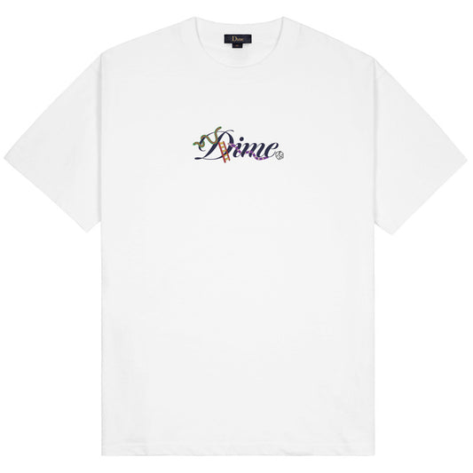 Dime Cursive Snake T-Shirt White