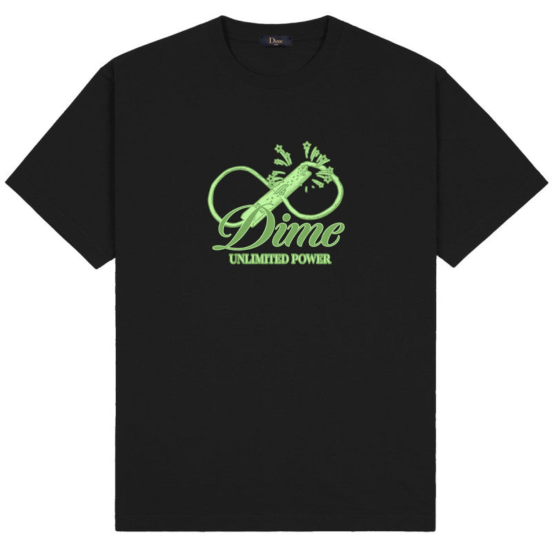 Dime Cursive Power T-Shirt Black