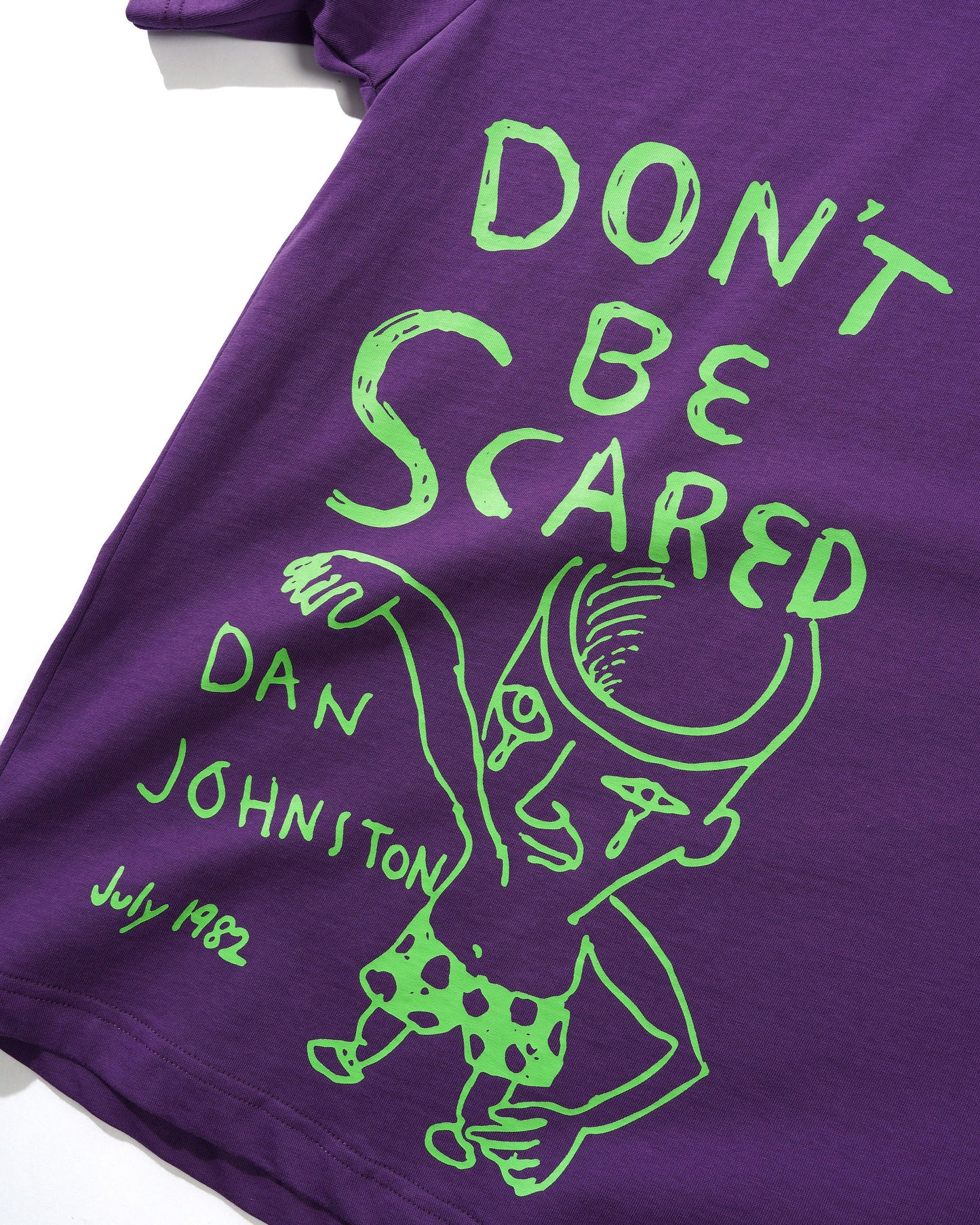 Butter Goods x Daniel Johnston Don't Be Scared T-shirt Grape