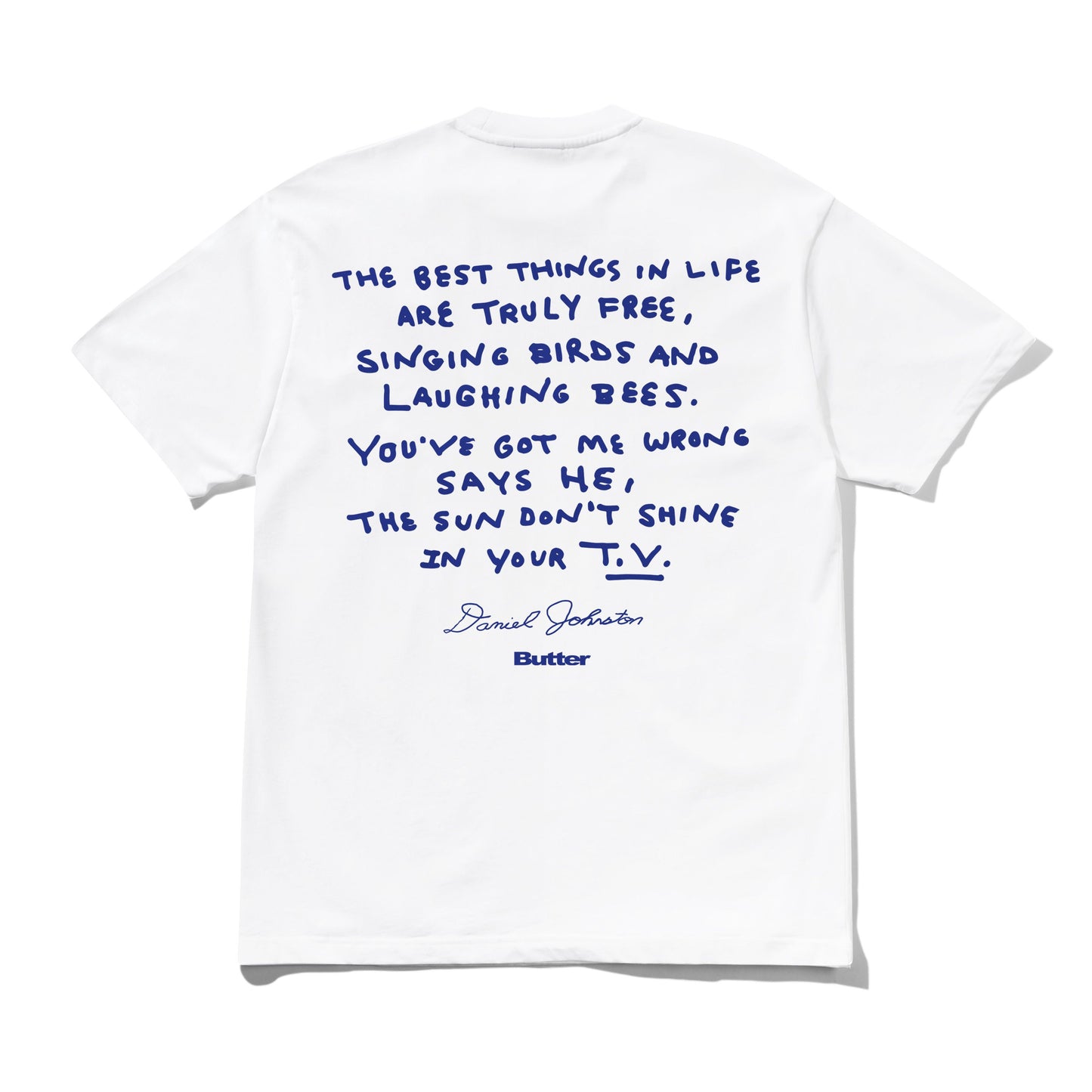 Butter Goods x Daniel Johnston Don't Be Scared T-shirt White