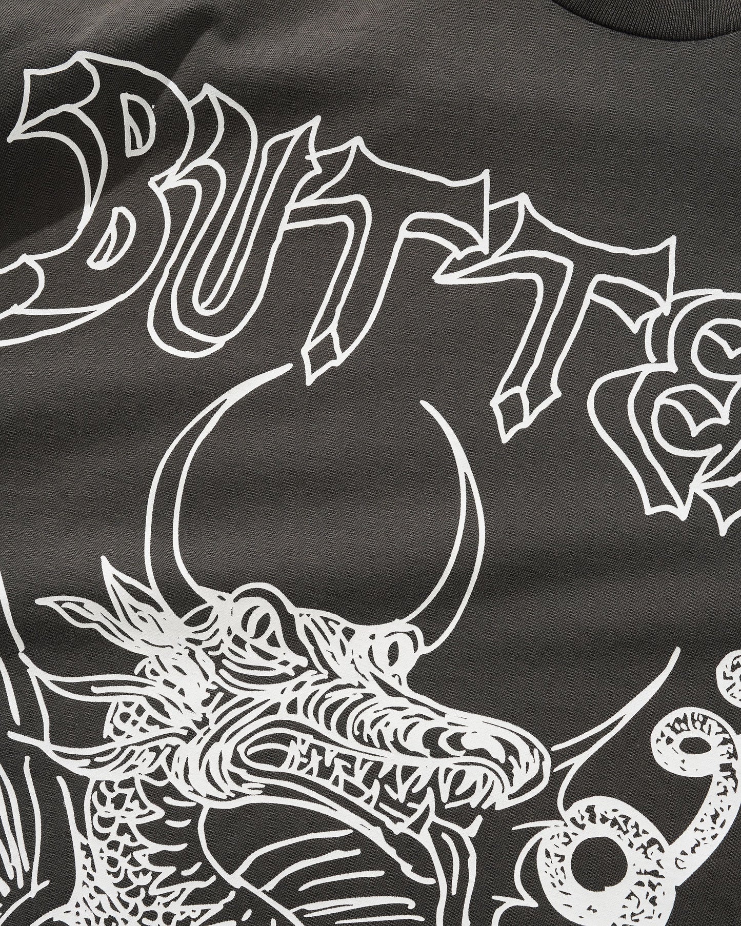 Butter Goods x Daniel Johnston Dragon T-shirt Washed Black