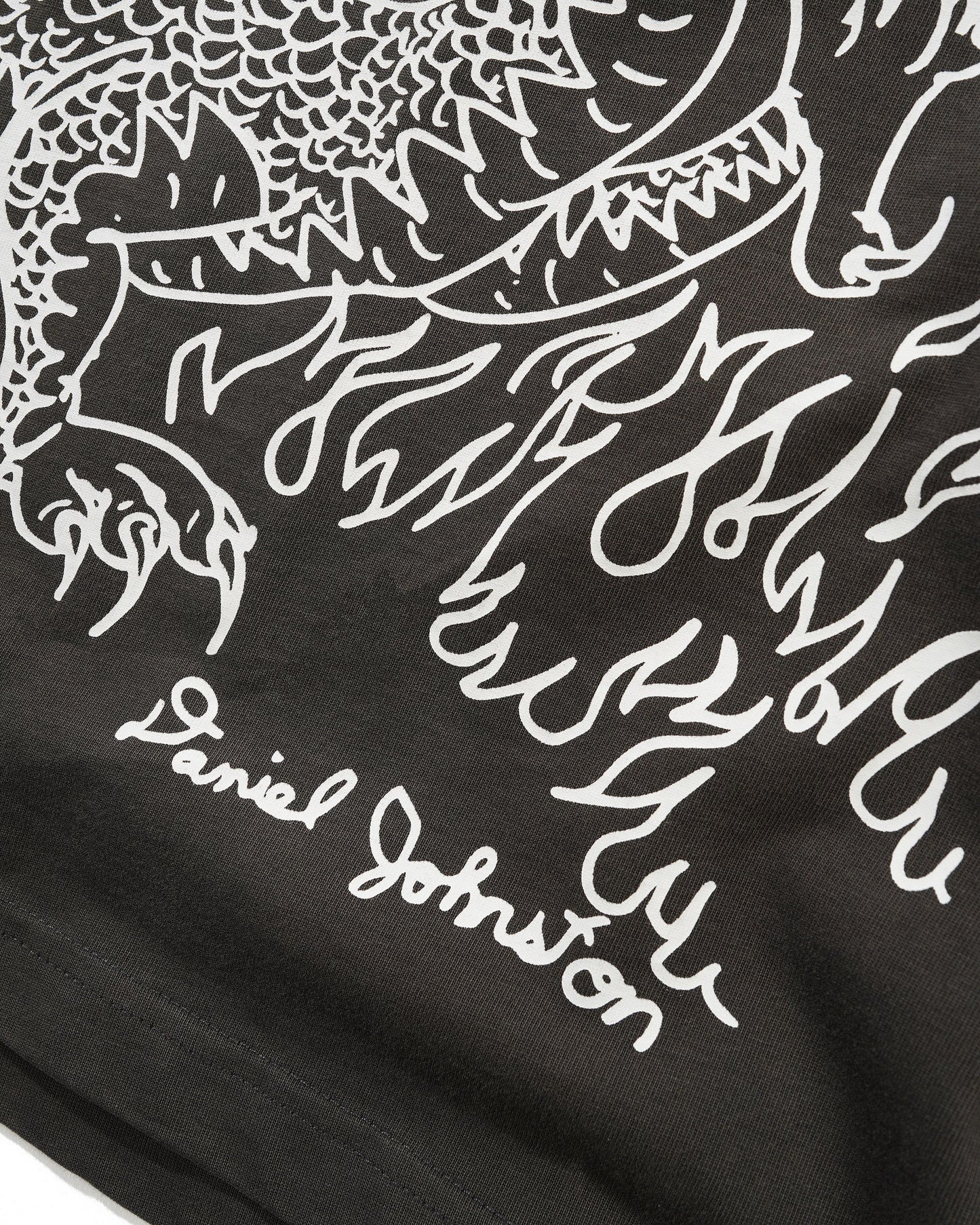 Butter Goods x Daniel Johnston Dragon T-shirt Washed Black