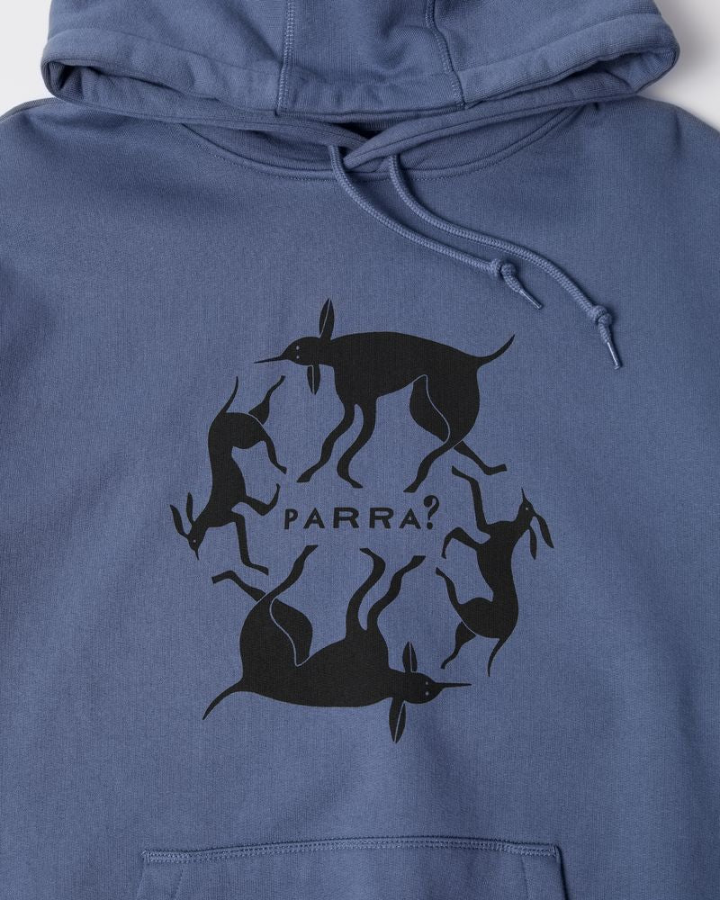 By Parra Non Grand Cafe Hooded Sweater Blue
