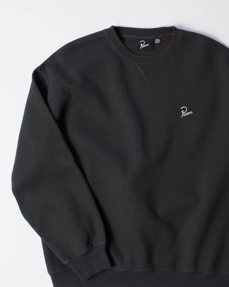 By Parra Signature Crewneck Sweater Black
